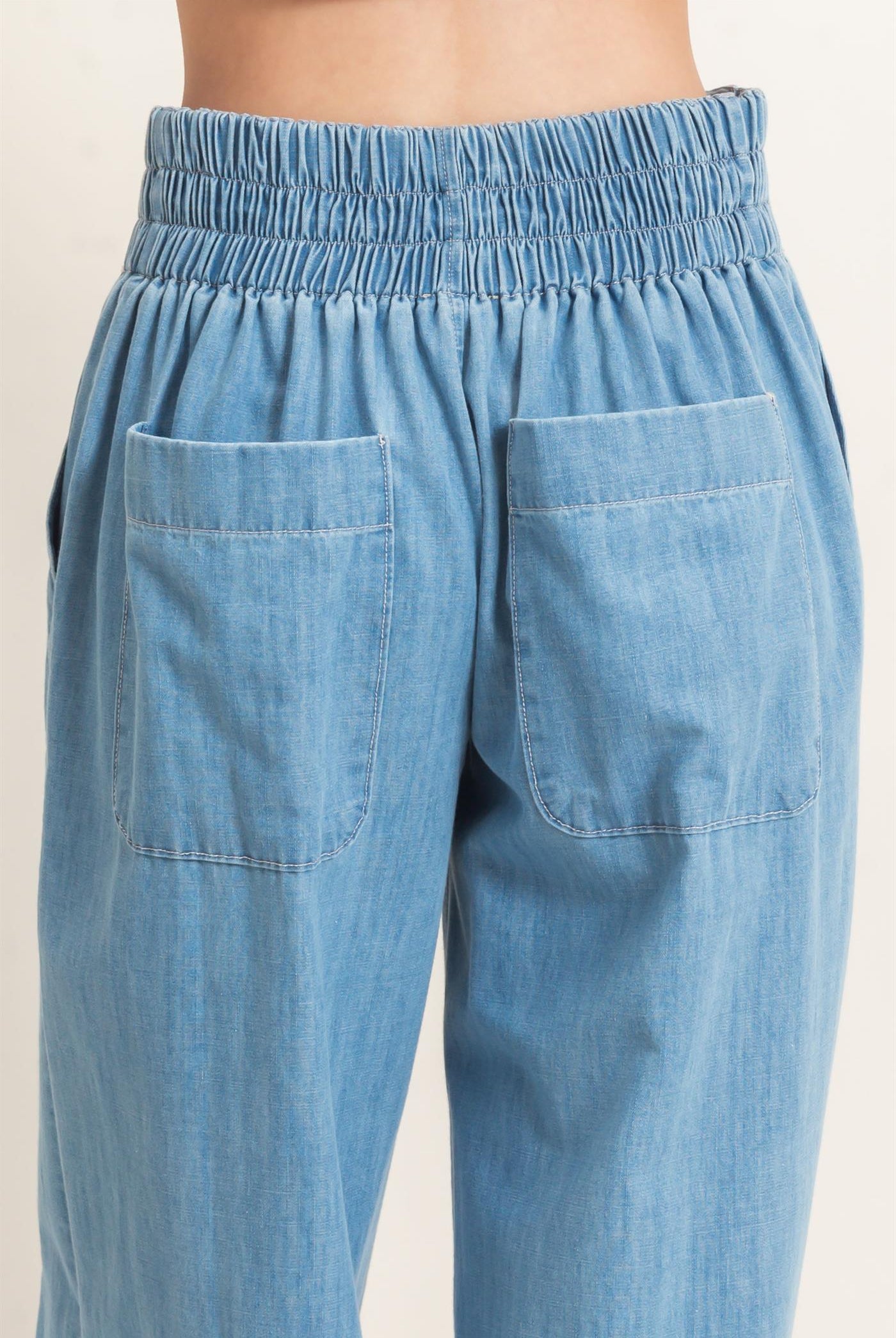 Wholesale Wide-Leg Denim Pants Pants HF26C877 LIGHT BLUE HYFVE