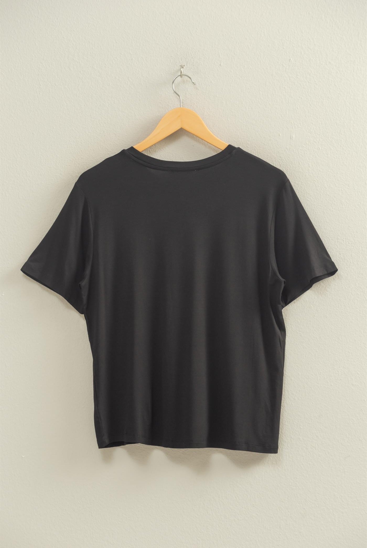Wholesale Classic Crew Neck Short Sleeve Pocket Top T-Shirts DZ25C922 BLACK DOUBLE ZERO