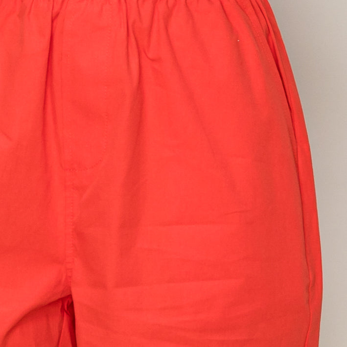 Wholesale Poplin High Waist Shorts Shorts DZ24A298 RED DOUBLE ZERO