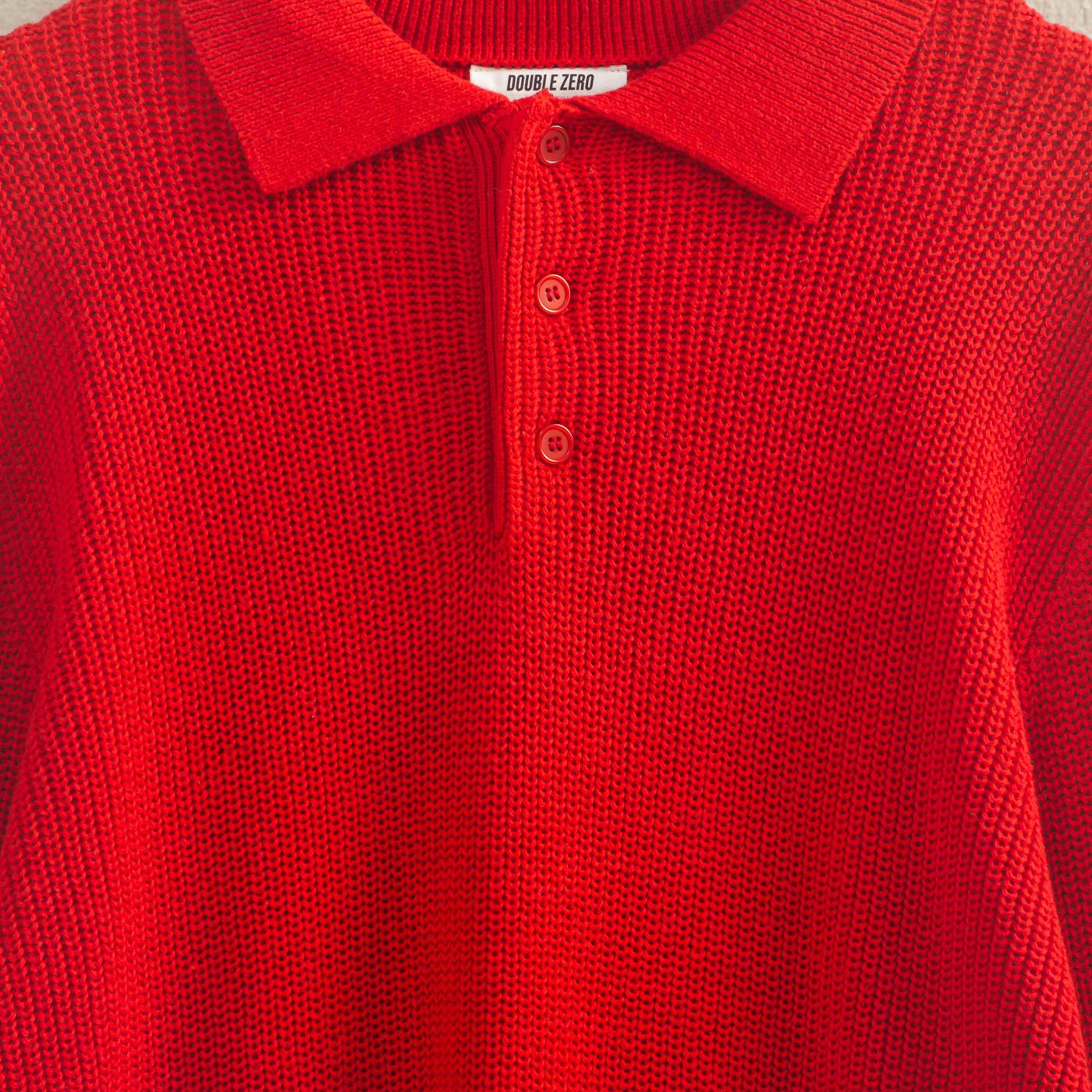 Wholesale Oversized Collar Sweater Sweaters DZ25E823 RED DOUBLE ZERO