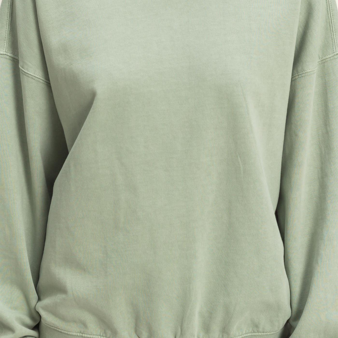 Wholesale Ribbed Crew Neck Sweatshirt Sweatshirts DZ26A265 SAGE GREEN DOUBLE ZERO