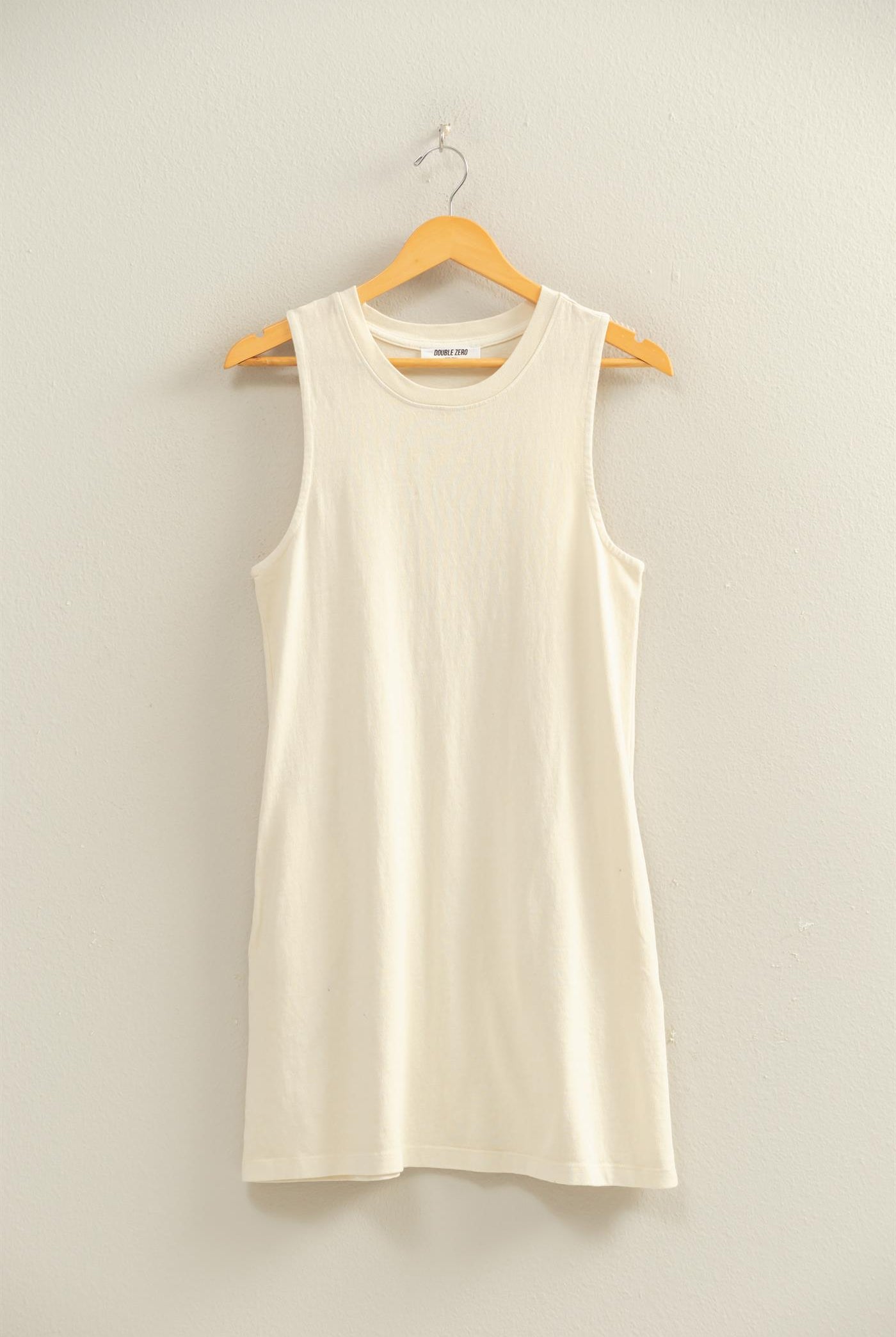 Wholesale Pigment Dyed Sleeveless Mini Dres Dresses DZ26A745 ALPACA DOUBLE ZERO