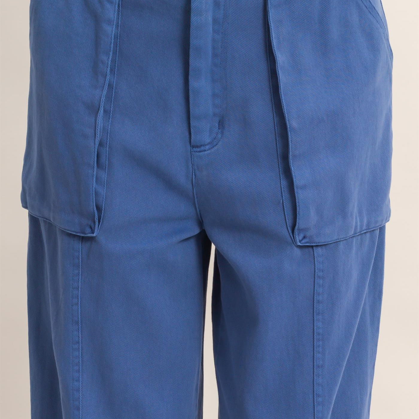 Wholesale High Rise Cargo Pants With Ankle Ties Pants DZ24C156 COBALT DOUBLE ZERO