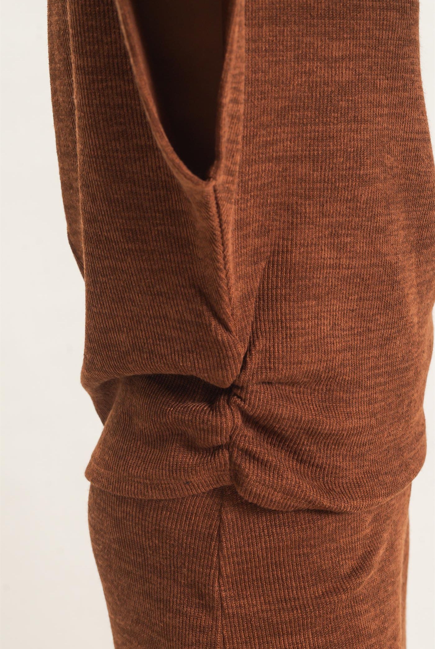 Wholesale Dolman Sleeve Top And Pant Set Clothing HF26F225-SET-D BROWN HYFVE