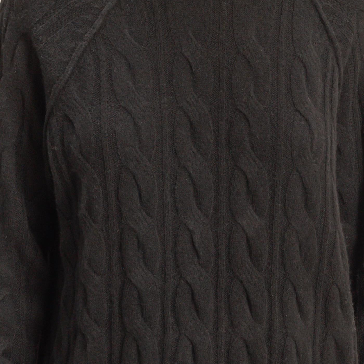 Wholesale Crew Neck Cable Knit Sweater Pullover Sweaters DZ25E957 BLACK HYFVE