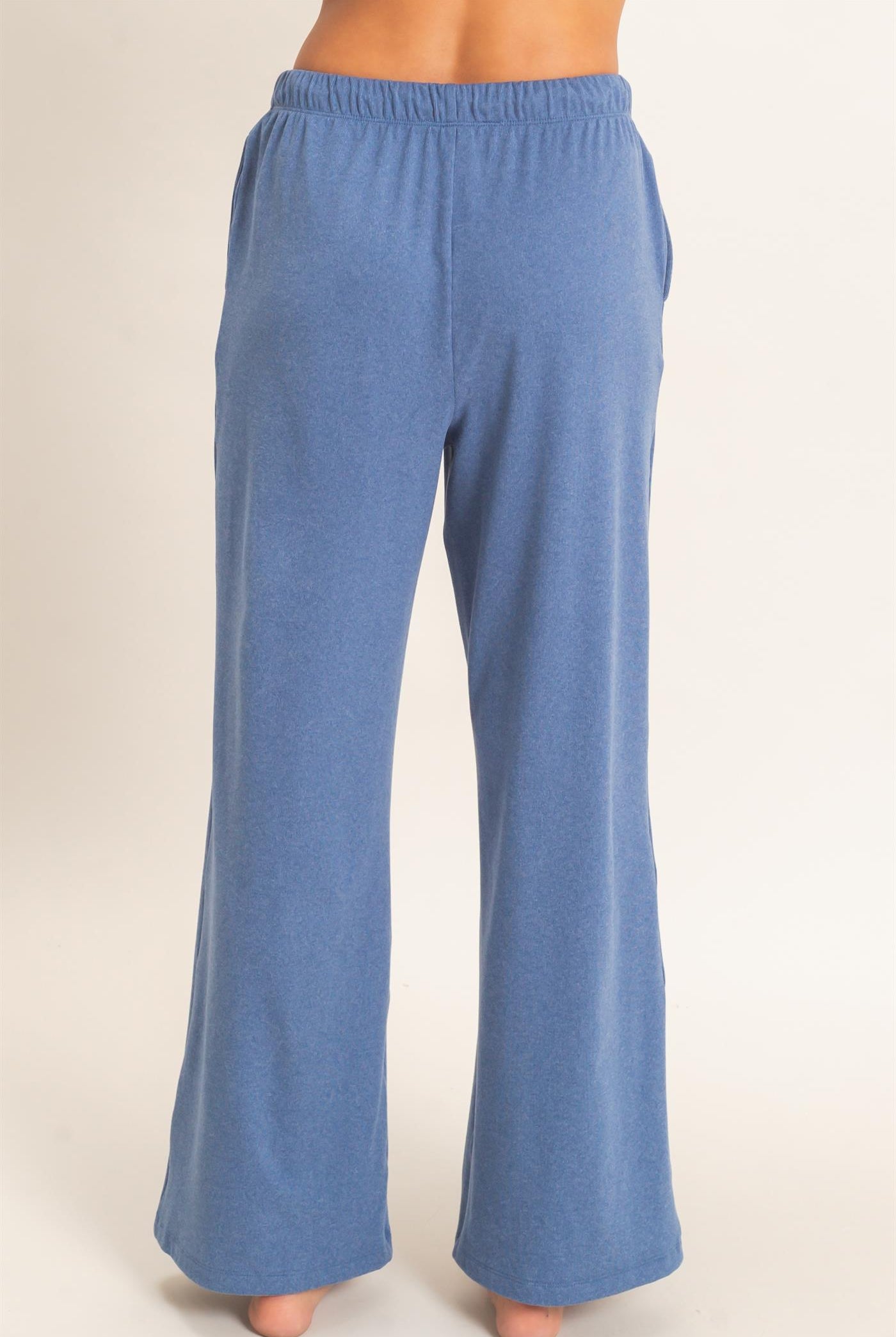 Wholesale Wide Leg Pants With Drawcord Pants DZ26E288 NAVY DOUBLE ZERO
