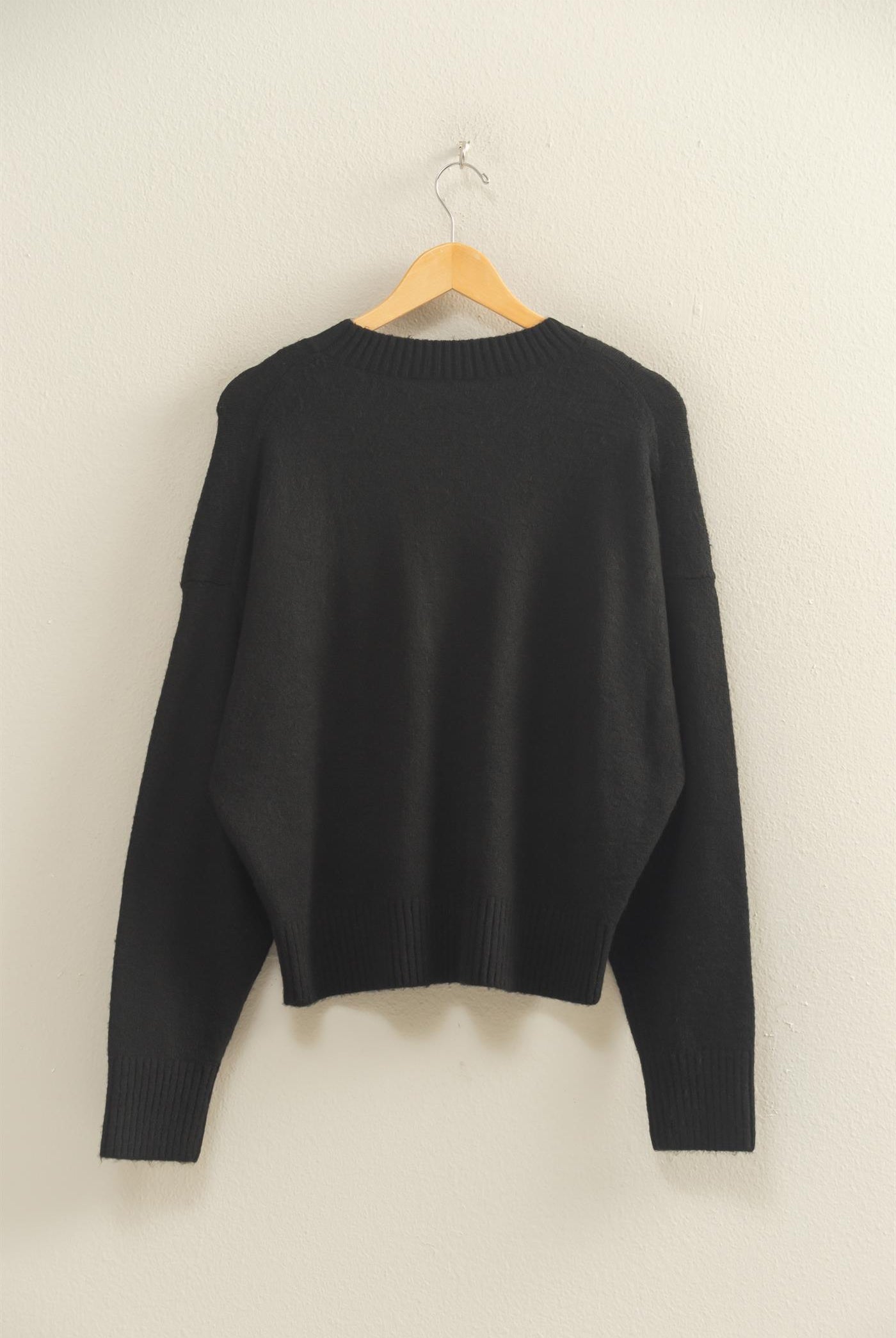Wholesale Crewneck Sweater Sweaters DZ25E787 BLACK DOUBLE ZERO