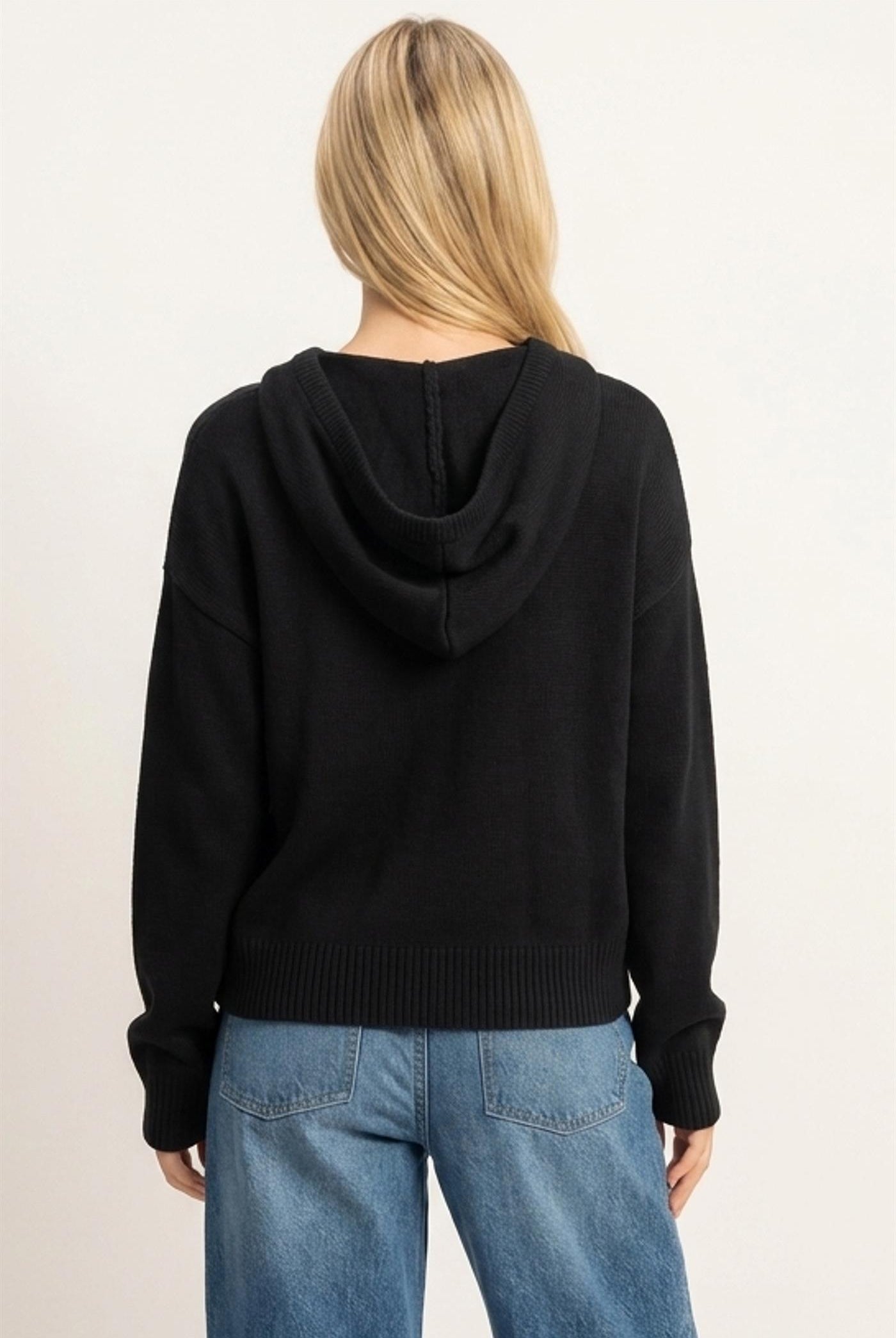 Wholesale Star Hooded Sweater Hoodies DZ26E811 BLACK DOUBLE ZERO