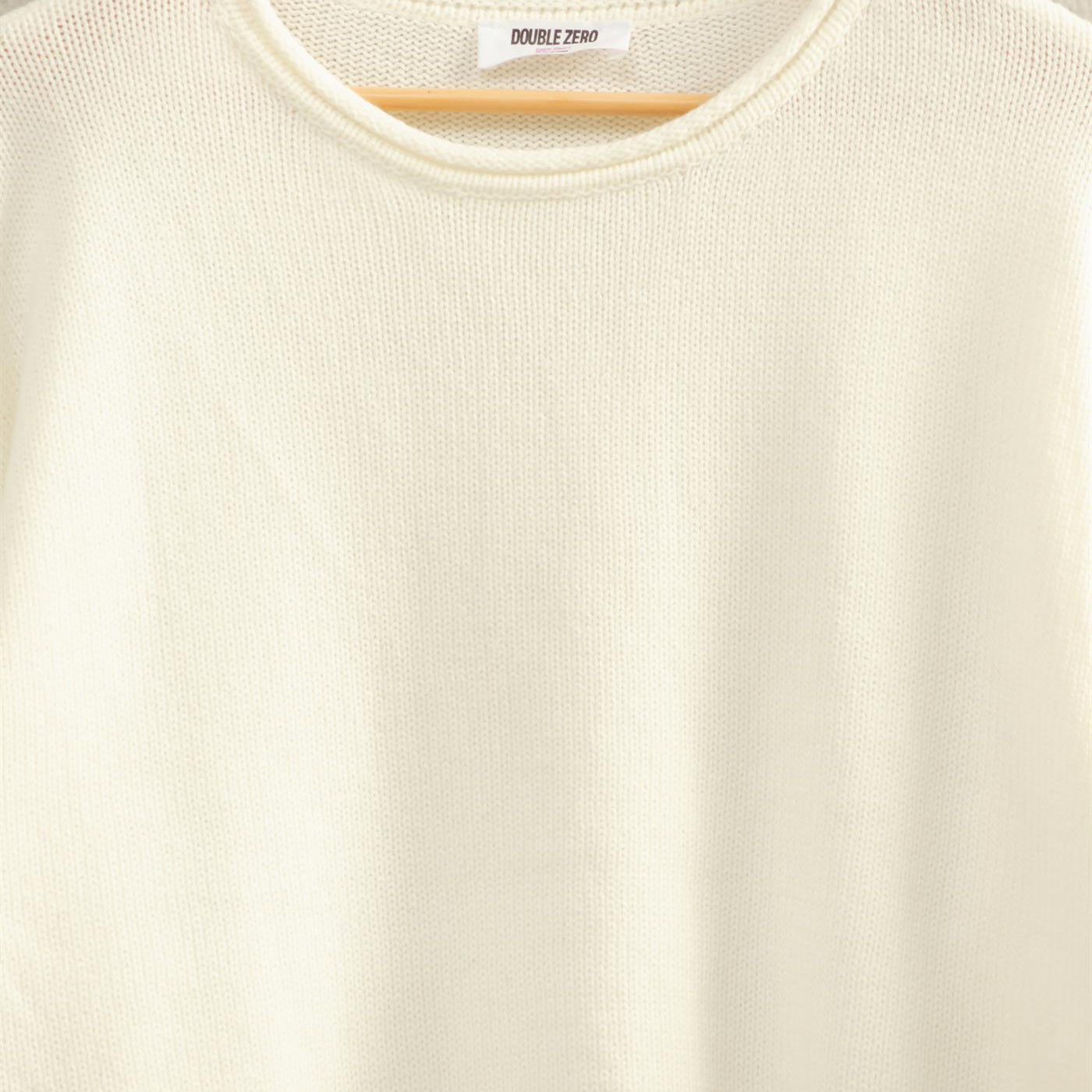 Wholesale Oversized Rolll Neck Knit Sweater Sweaters DZ25E908 WHIP CREAM DOUBLE ZERO