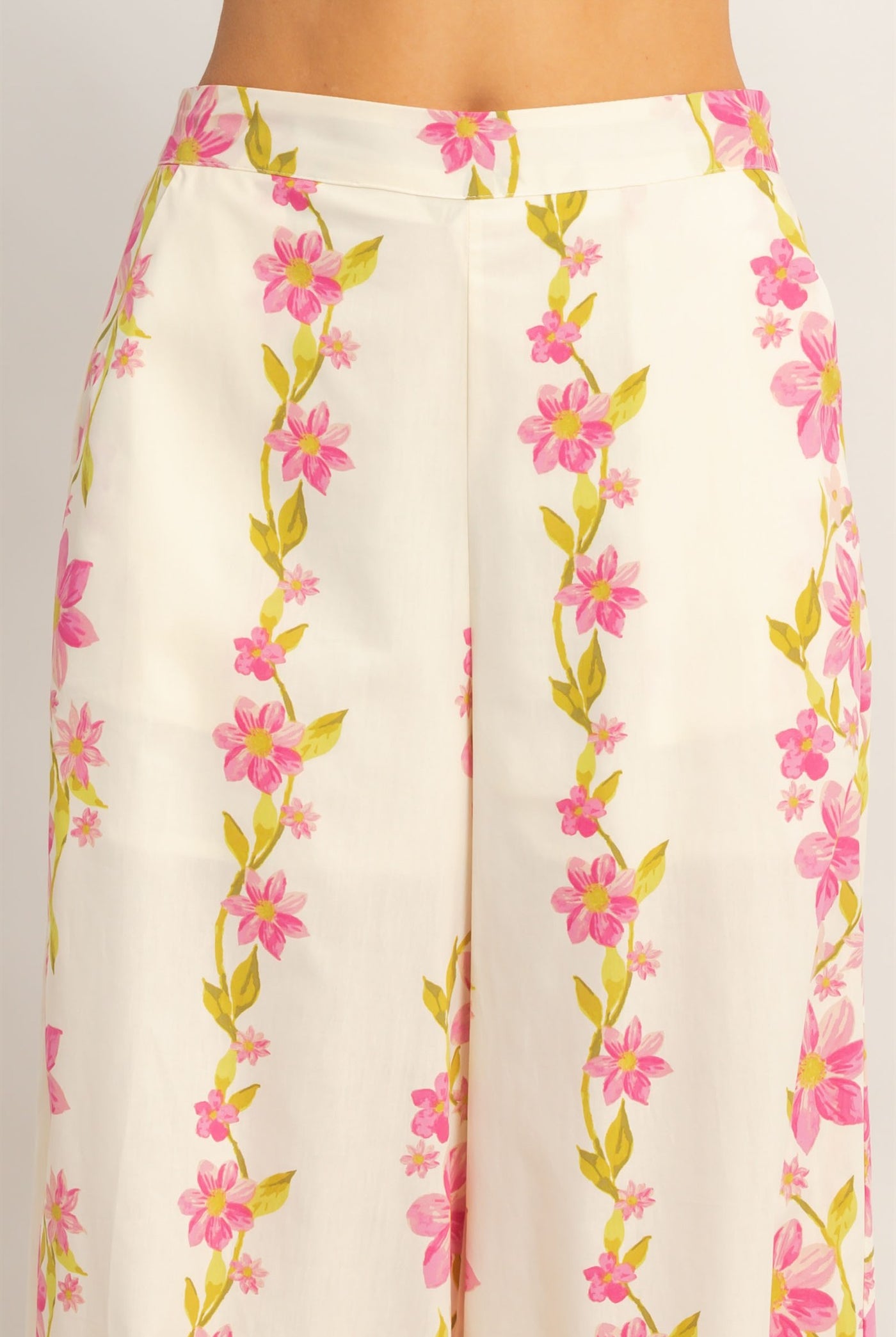 Wholesale Floral Spaghetti Strap Top & Pants Set Clothing HF26C569-SET PINK HYFVE