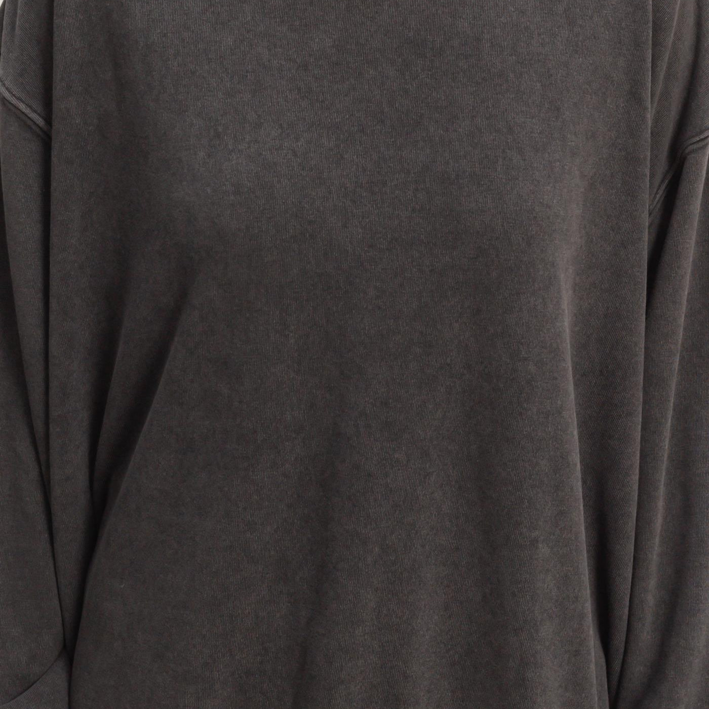 Wholesale Mineral Washed Crew Neck Sweatshirt Sweatshirts DZ26A262 BLACK DOUBLE ZERO