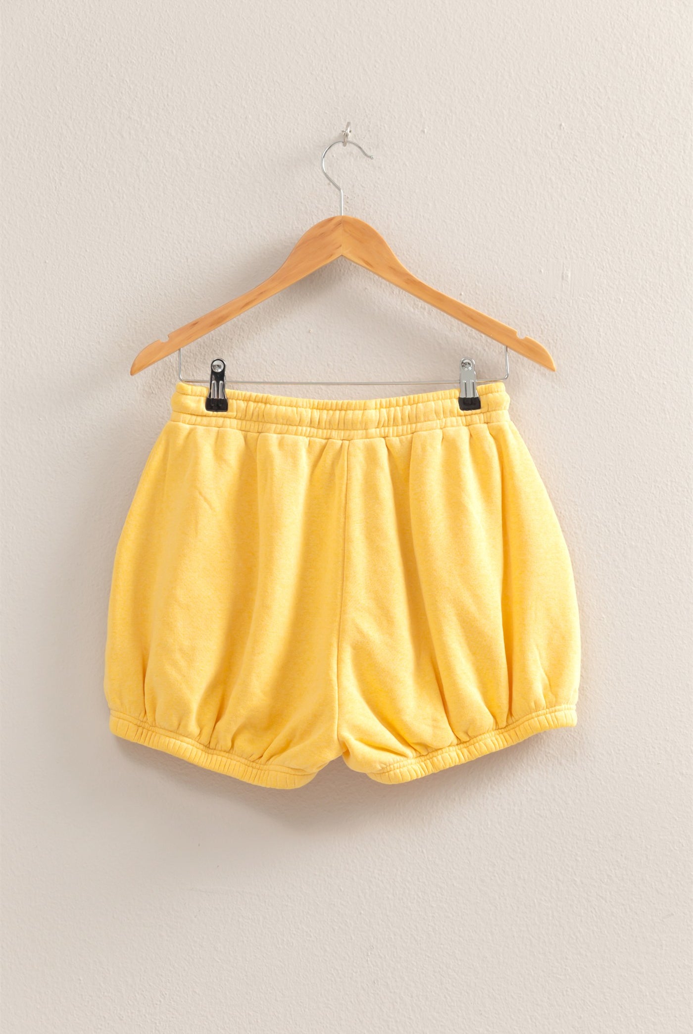 Wholesale Drawstring Waist Bubbled Hem Shorts Shorts DZ25A702 SUNFLOWER DOUBLE ZERO