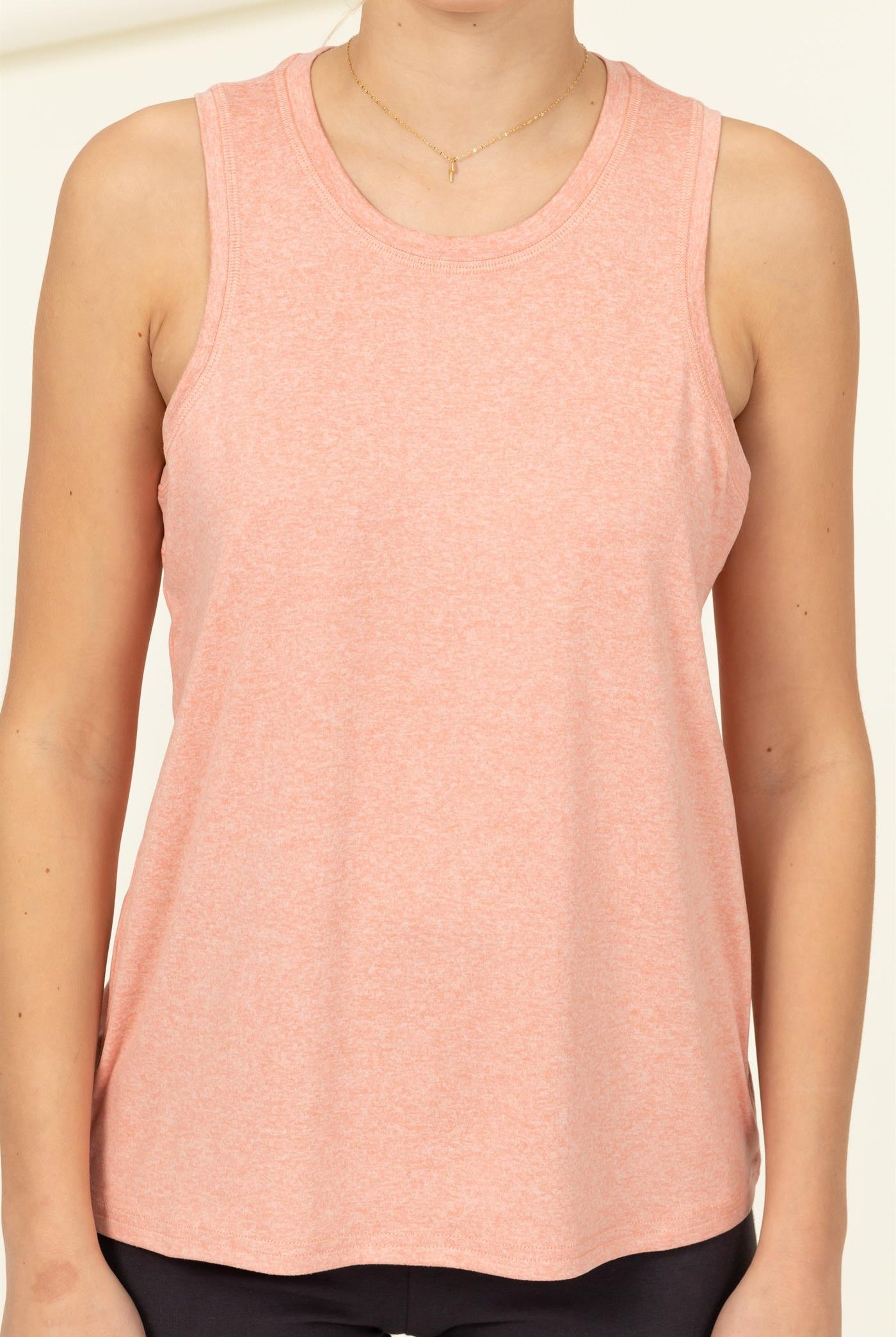 Wholesale Basic Sleeveless Top Clothing Tops DZ22E869 TEAK ROSE DOUBLE ZERO