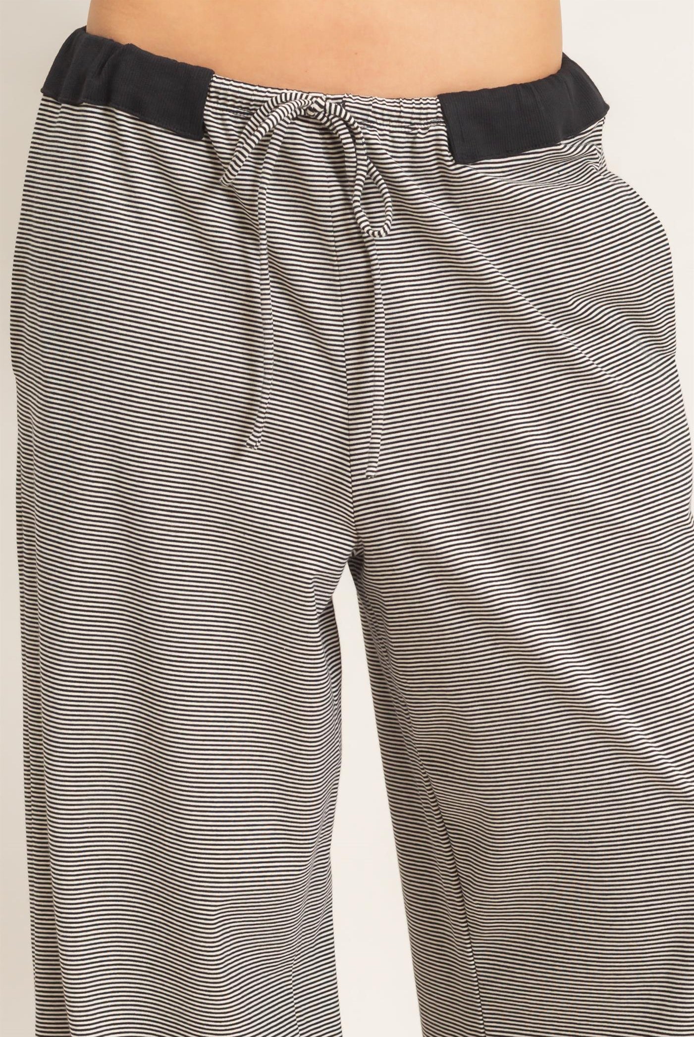 Wholesale Striped Wide-Leg Pants Pants HF26E818 BLACK HYFVE