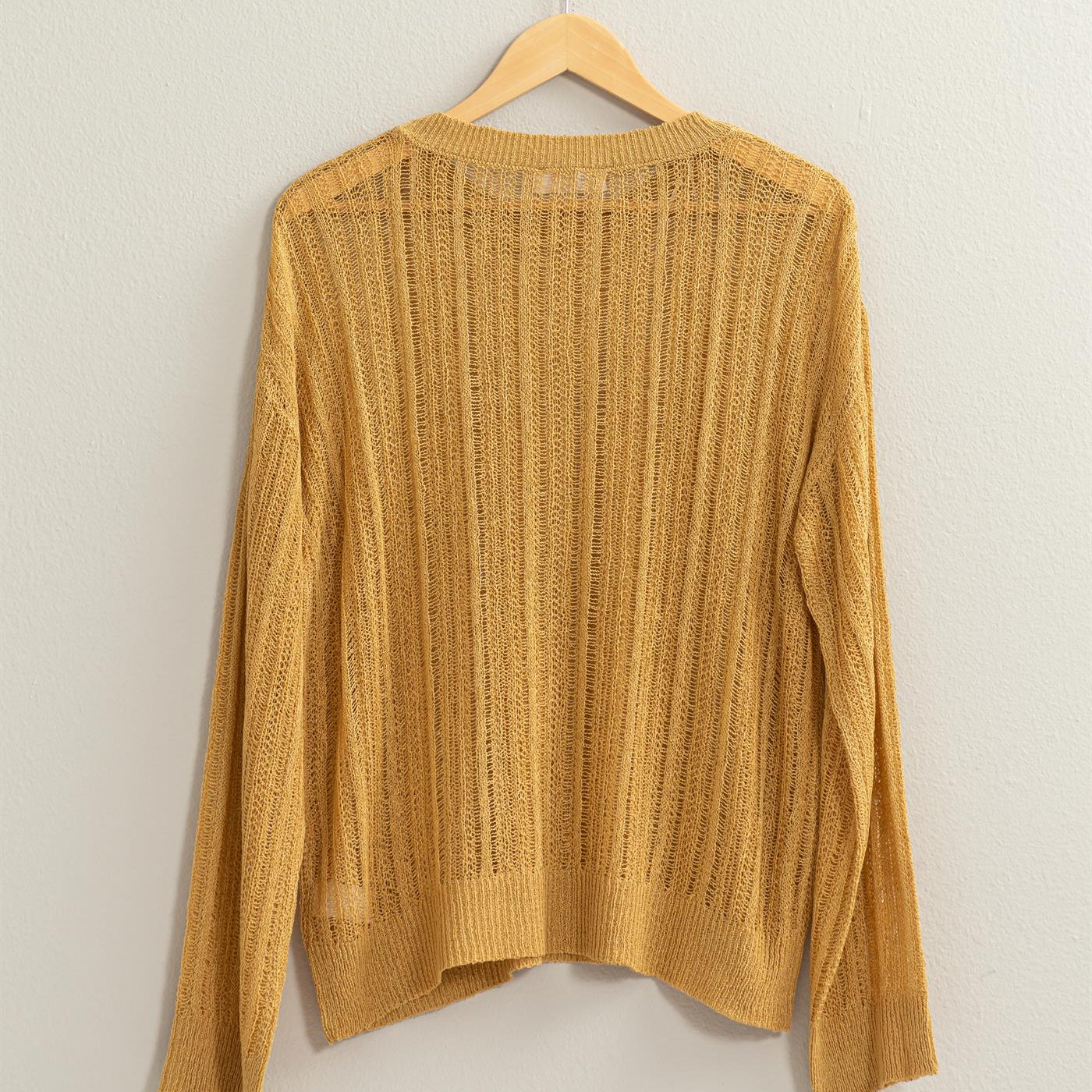 Wholesale Drop Shoulder Sweater Clothing Tops DZ24A477-D SAND DOUBLE ZERO