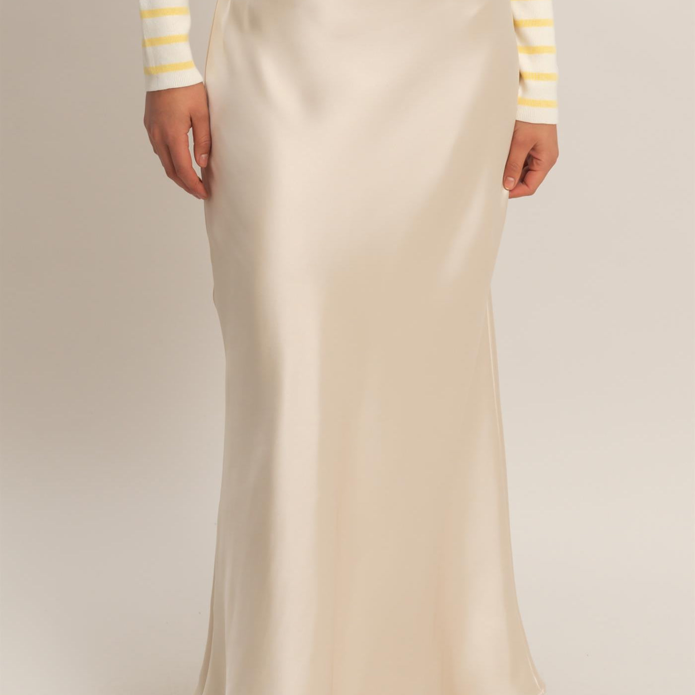 Wholesale Satin Maxi Skirt Skirts DZ26E274 ALPACA DOUBLE ZERO