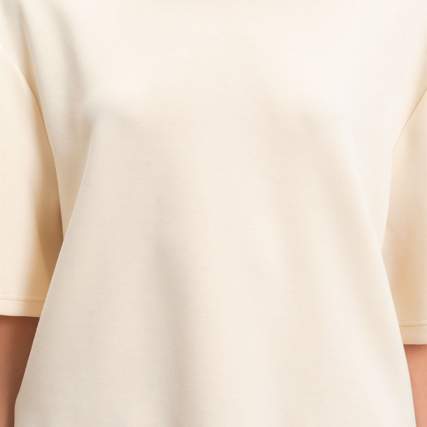 Wholesale Loose Fit Crew Neck Short Sleeve Top Clothing Tops DZ26C965 ALPACA DOUBLE ZERO
