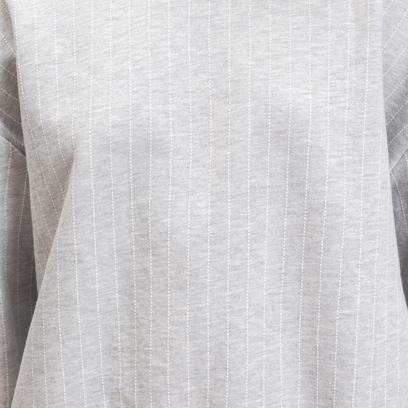 Wholesale Pinstripe Crew Neck Sweatshirt Sweatshirts DZ26E627 HEATHER GRAY DOUBLE ZERO