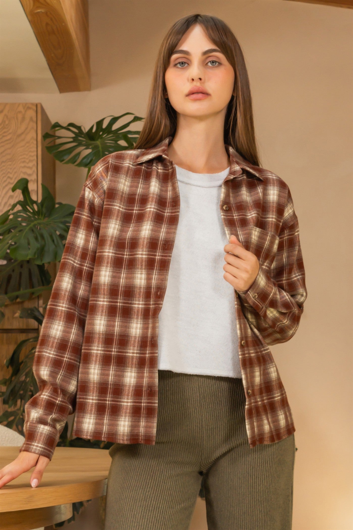 Classic Checkered Button-Up Shirt With Comfort Fit – HYFVE