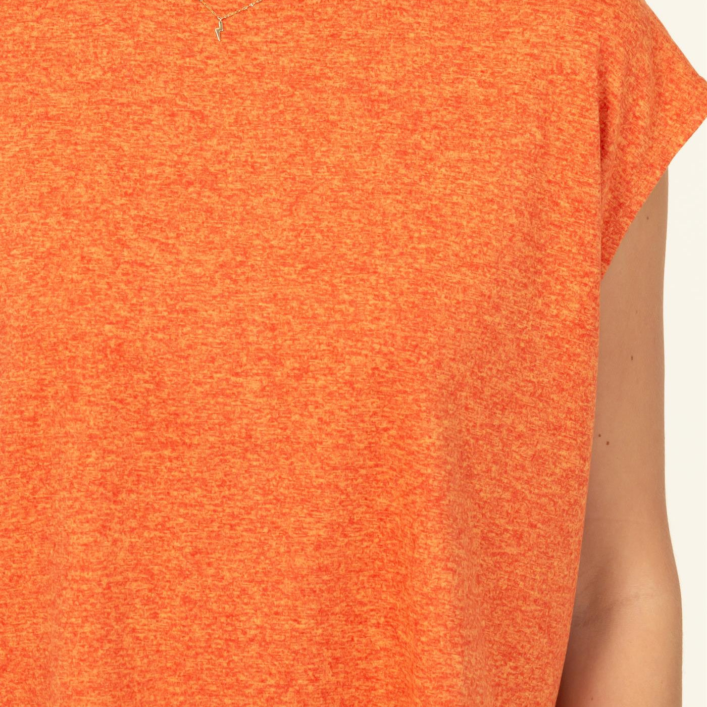 Wholesale Crew Neck Cropped Top Clothing Tops DZ22E688 FLARE DOUBLE ZERO