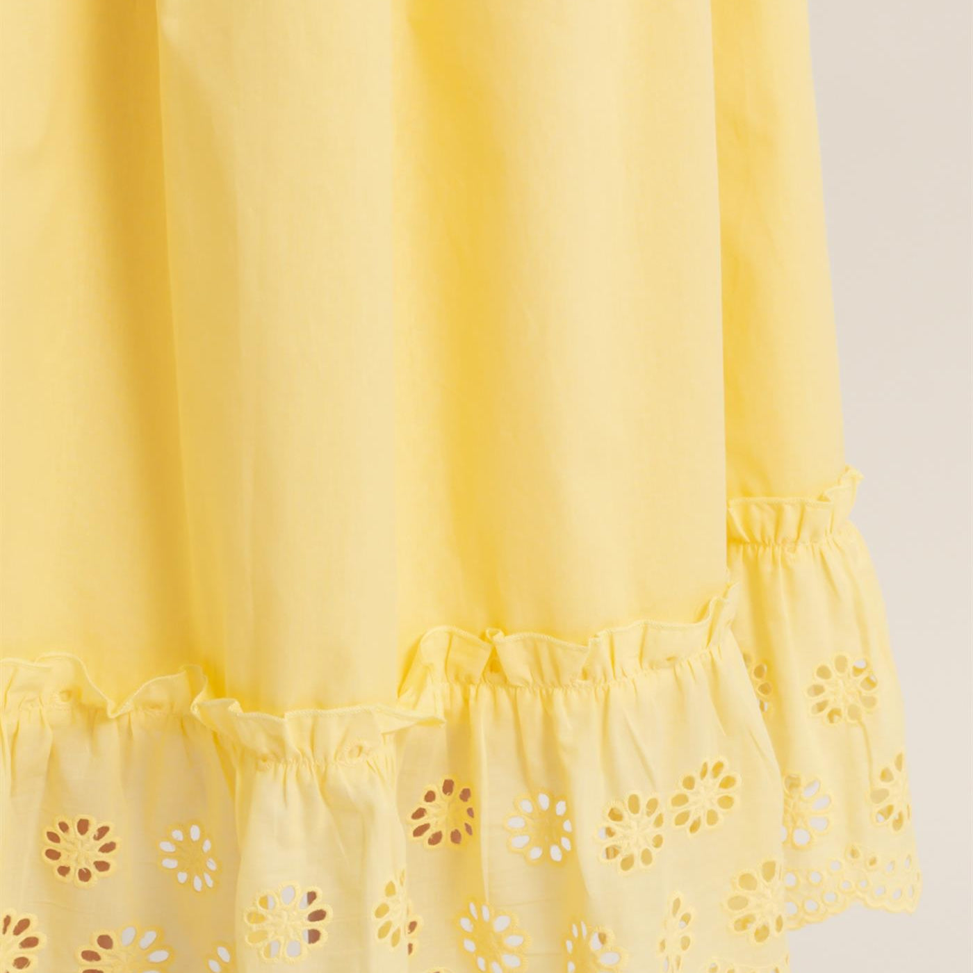 Wholesale Tiered Eyelet Maxi Skirt Skirts HF26C313 YELLOW HYFVE