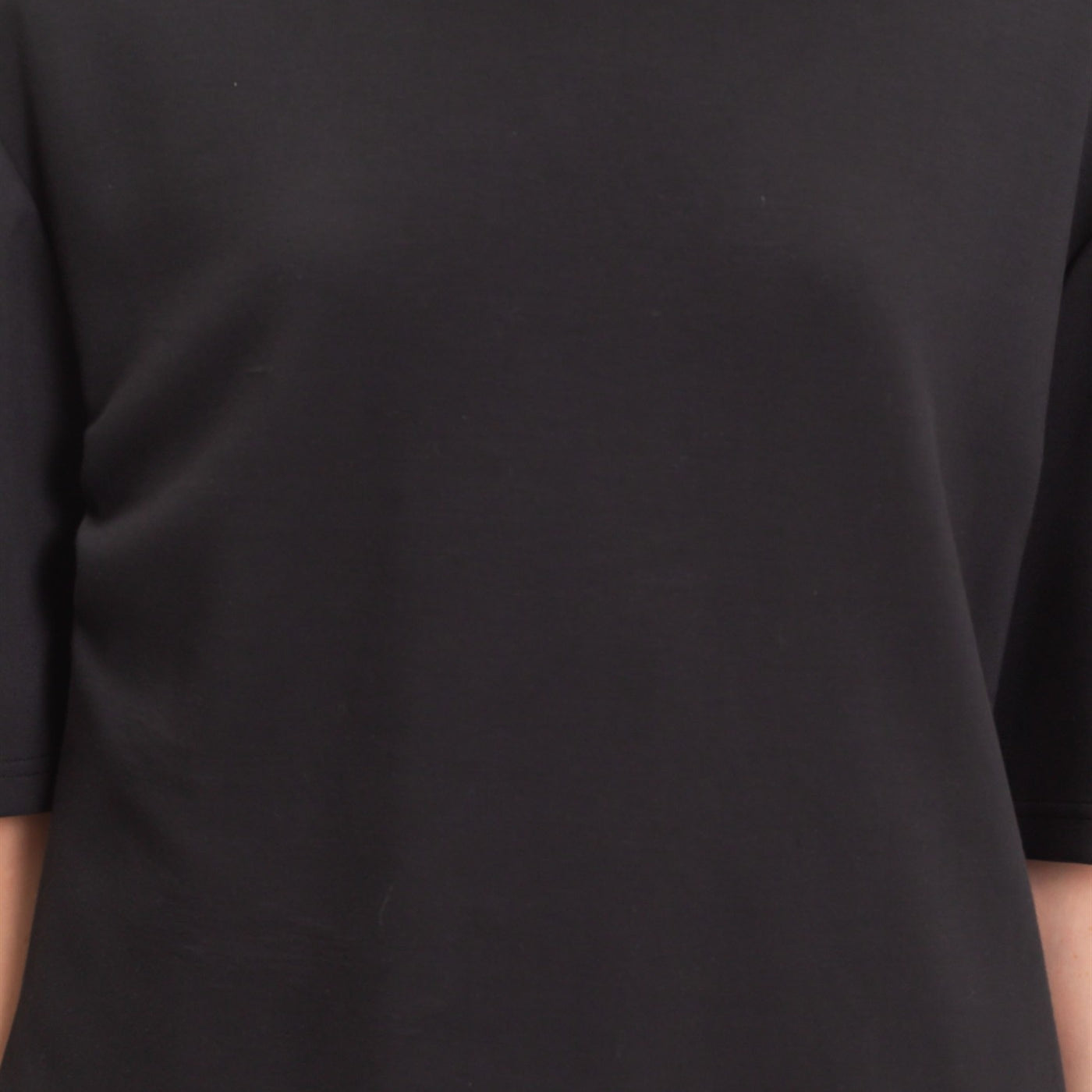 Wholesale Loose Fit Crew Neck Short Sleeve Top Clothing Tops DZ26C965 BLACK DOUBLE ZERO