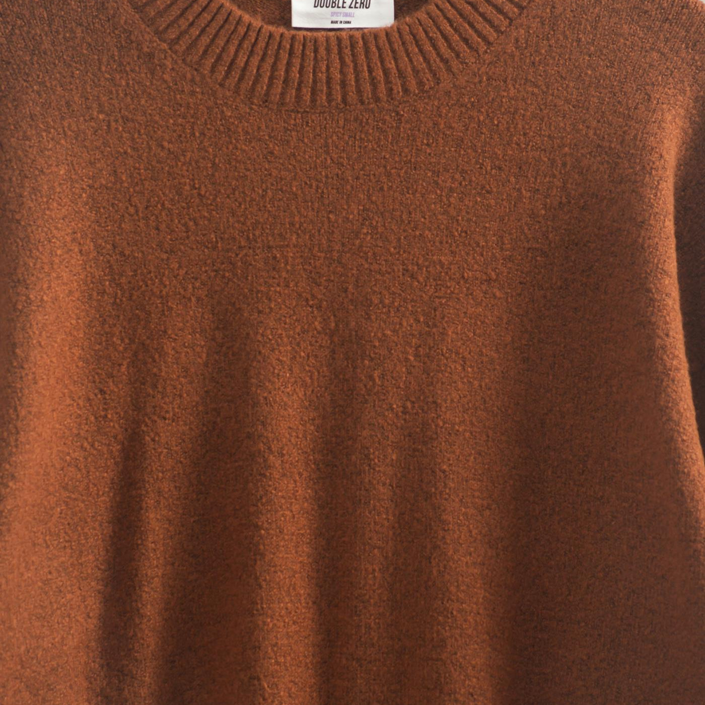 Wholesale Crewneck Sweater Sweaters DZ25E787 CHESTNUT DOUBLE ZERO