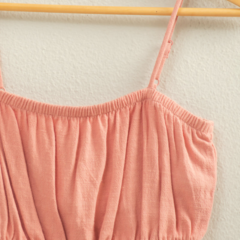Wholesale Cami Bandeau Crop Top Clothing Tops DZ22C556 TEAK ROSE DOUBLE ZERO