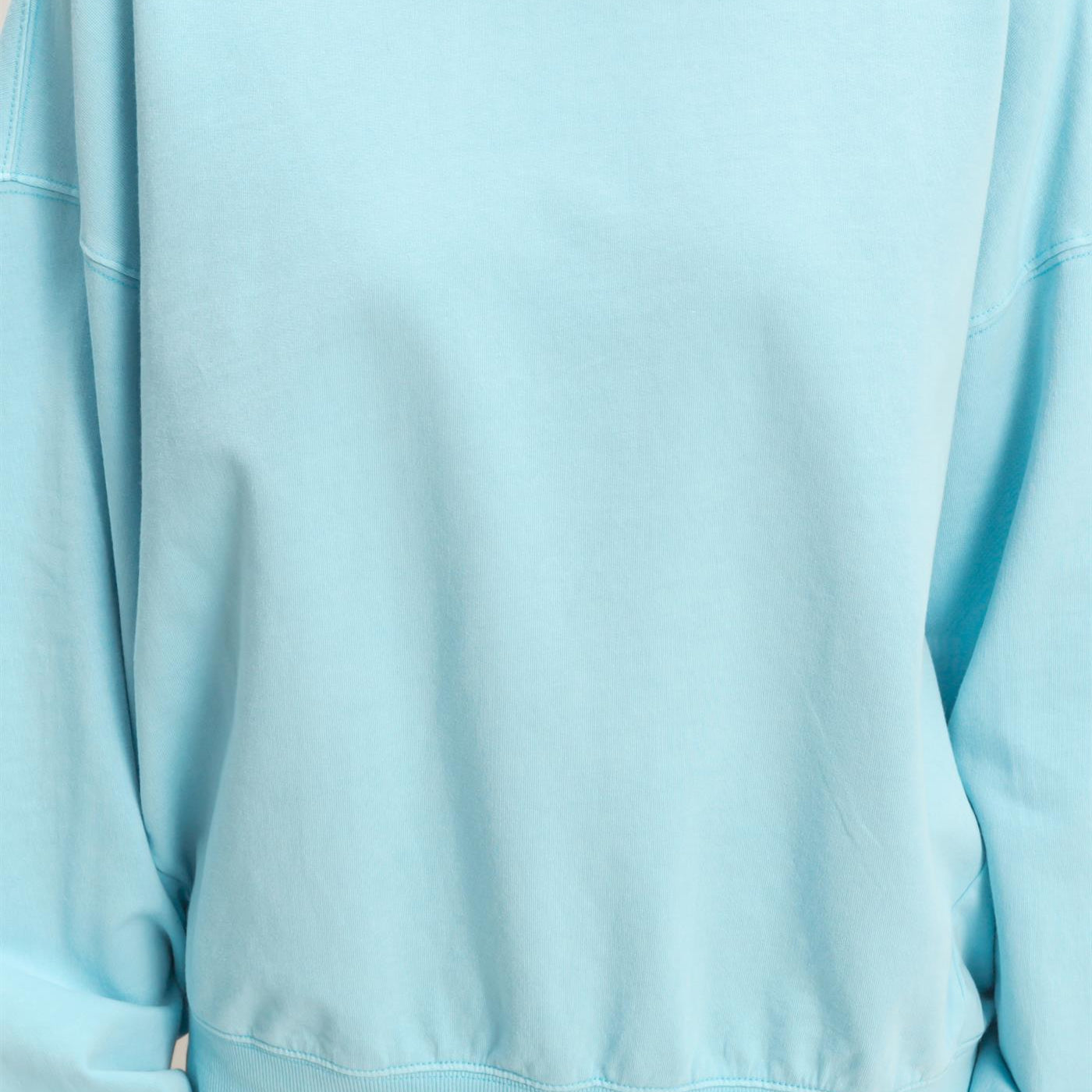 Wholesale Ribbed Crew Neck Sweatshirt Sweatshirts DZ26A265 BLUE DOUBLE ZERO