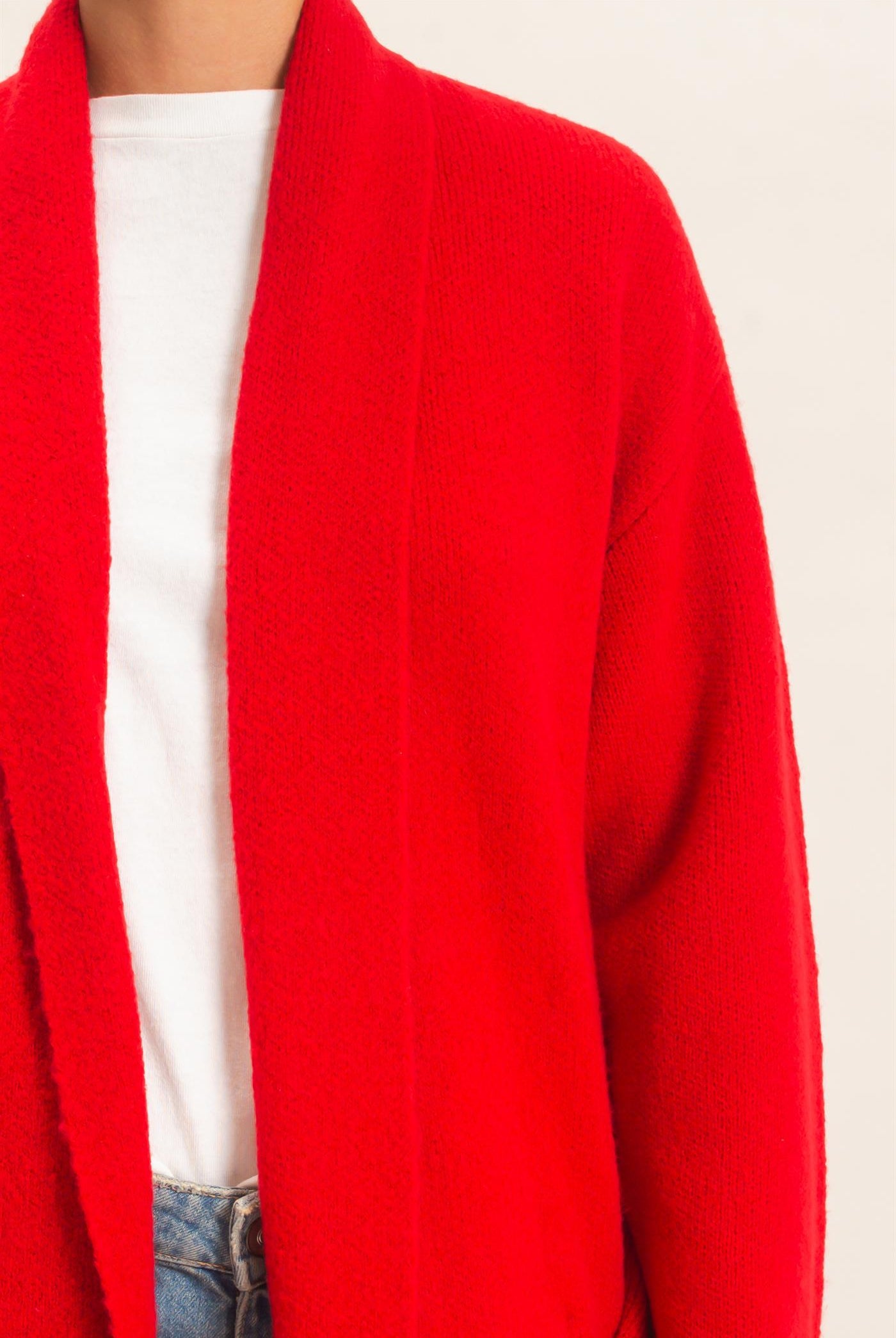 Wholesale Duster Cardigan Sweaters DZ26E267 RED DOUBLE ZERO