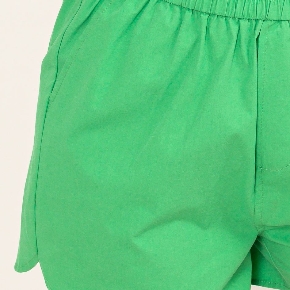 Wholesale Poplin High Waist Shorts Shorts DZ24A298 GREEN DOUBLE ZERO