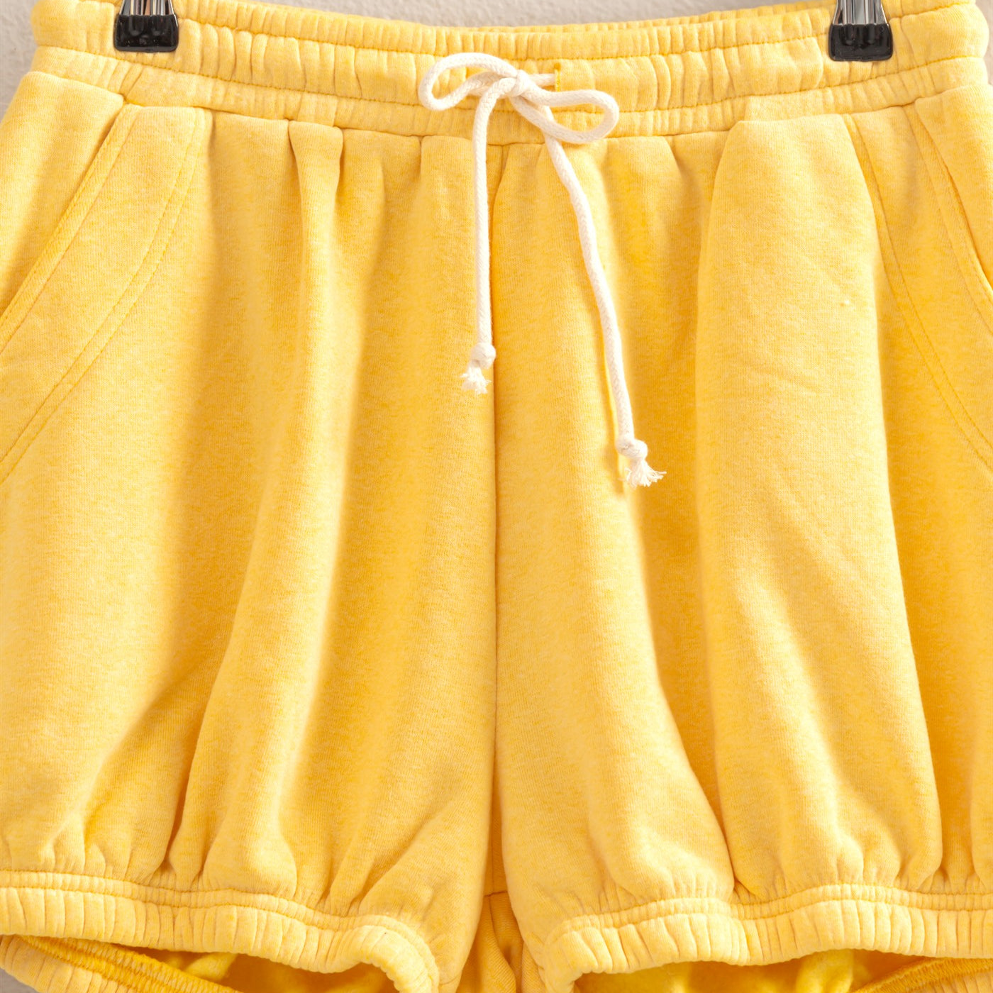 Wholesale Drawstring Waist Bubbled Hem Shorts Shorts DZ25A702 SUNFLOWER DOUBLE ZERO