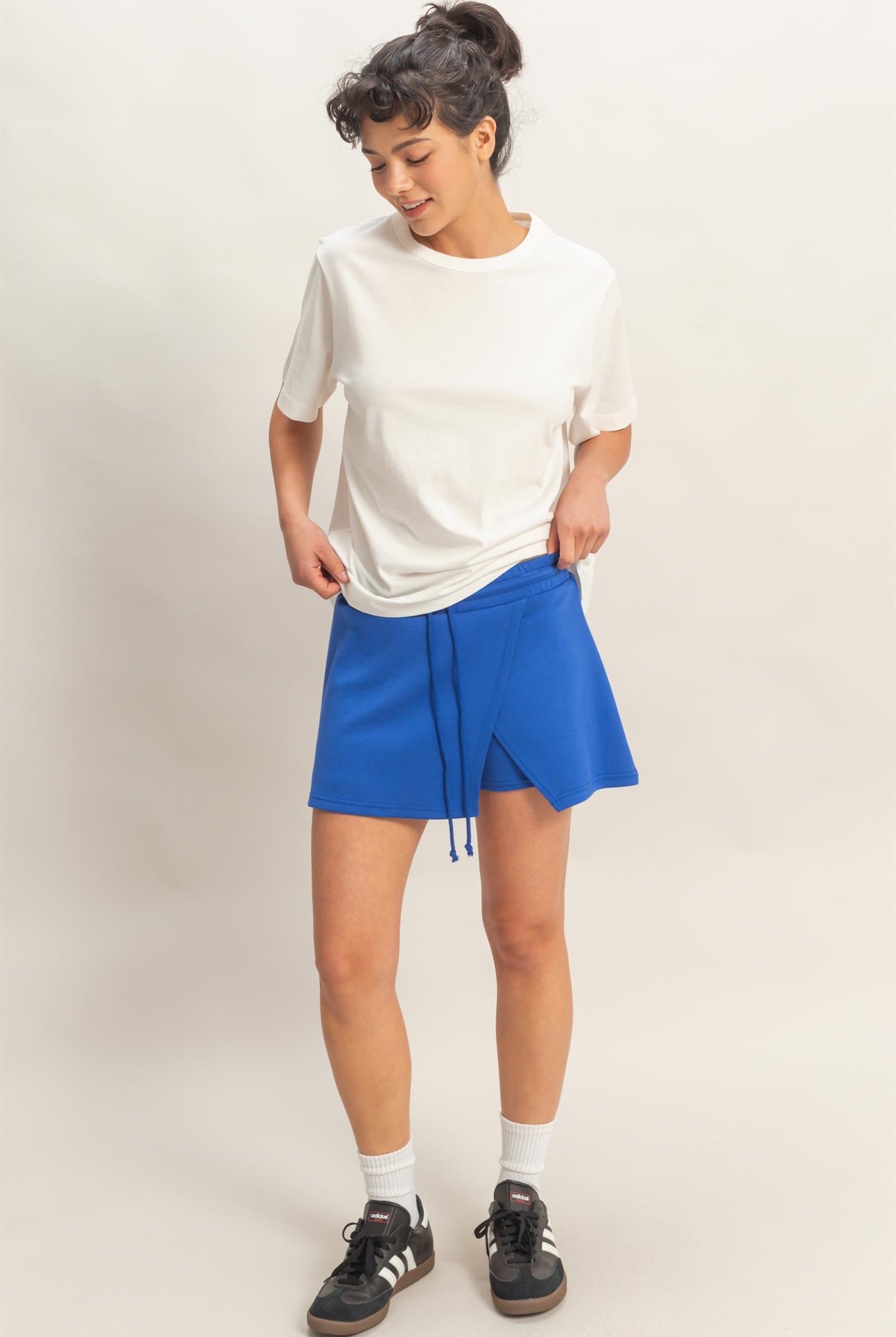 Wholesale Oversized Short Sleeve Crew Neck T-Shirt Clothing Tops DZ26A794 OFF WHITE DOUBLE ZERO