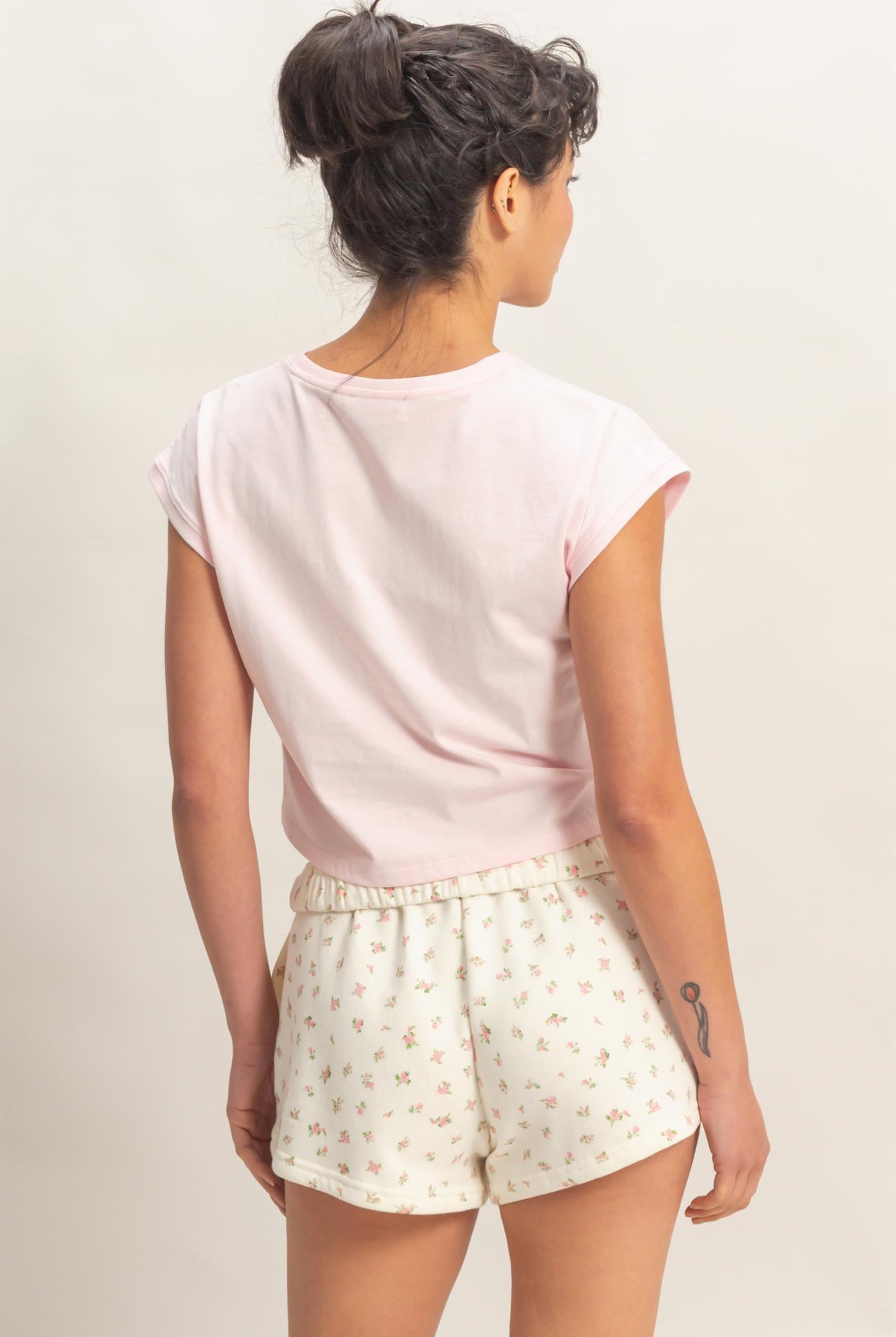 Wholesale Classic Crew Neck Sleeveless Top Shirts DZ24A652 SOFT PINK DOUBLE ZERO