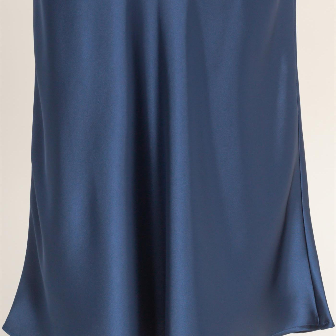 Wholesale Satin Midi Skirt Skirts DZ26A050 NAVY DOUBLE ZERO
