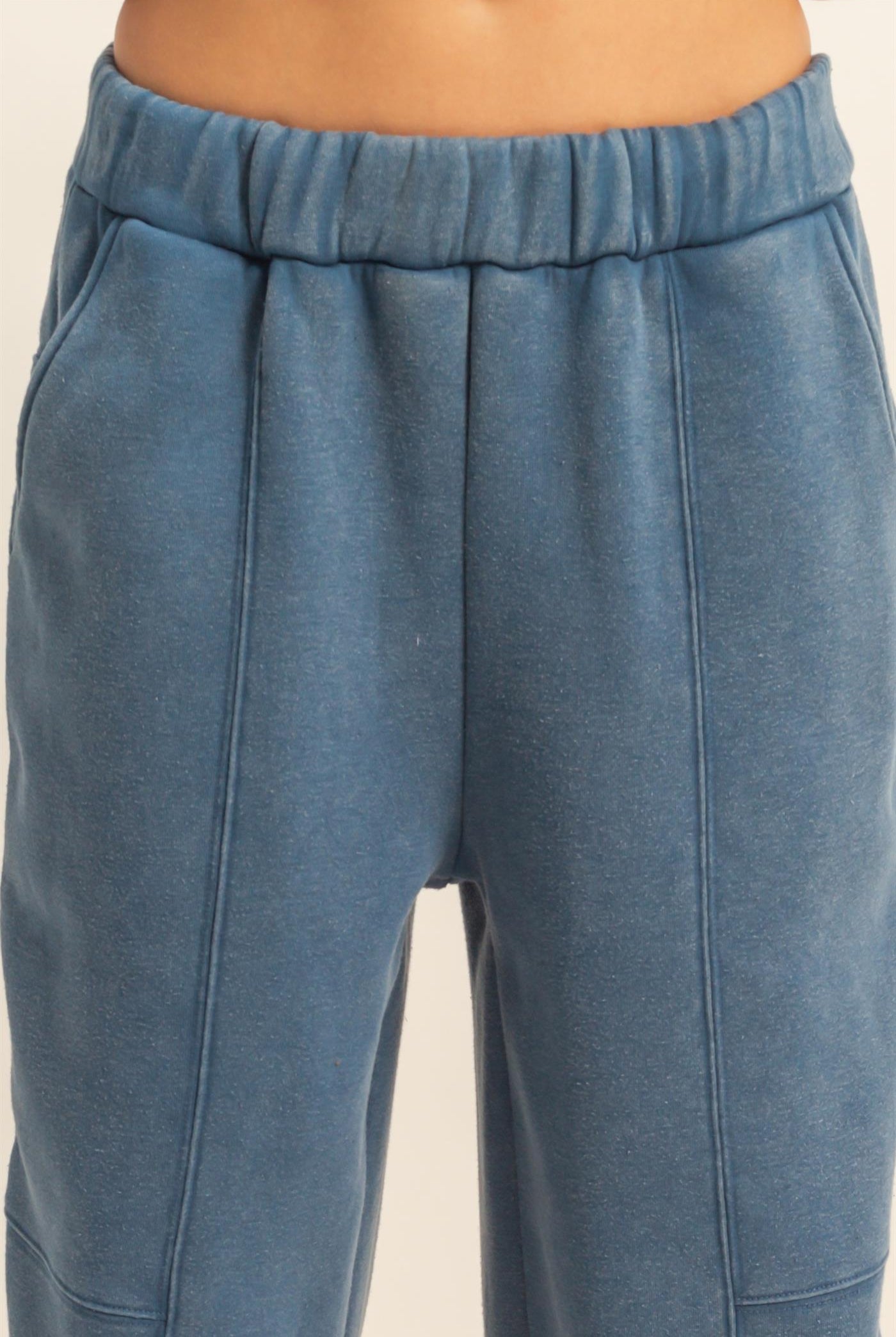 Wholesale Snow Washed Comfort Jogger Joggers HF25F147 MIDNIGHT BLUE HYFVE