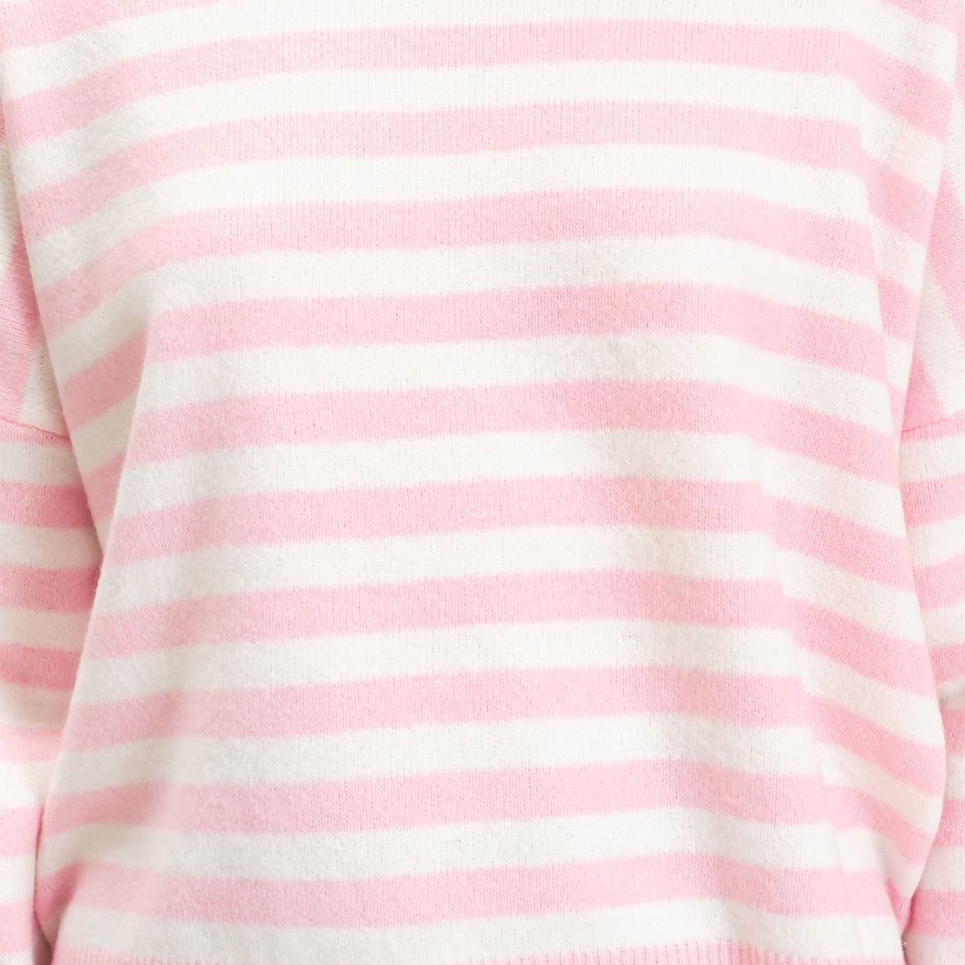 Wholesale Off The Shoulder Striped Sweater Sweaters DZ26E653 PINK DOUBLE ZERO