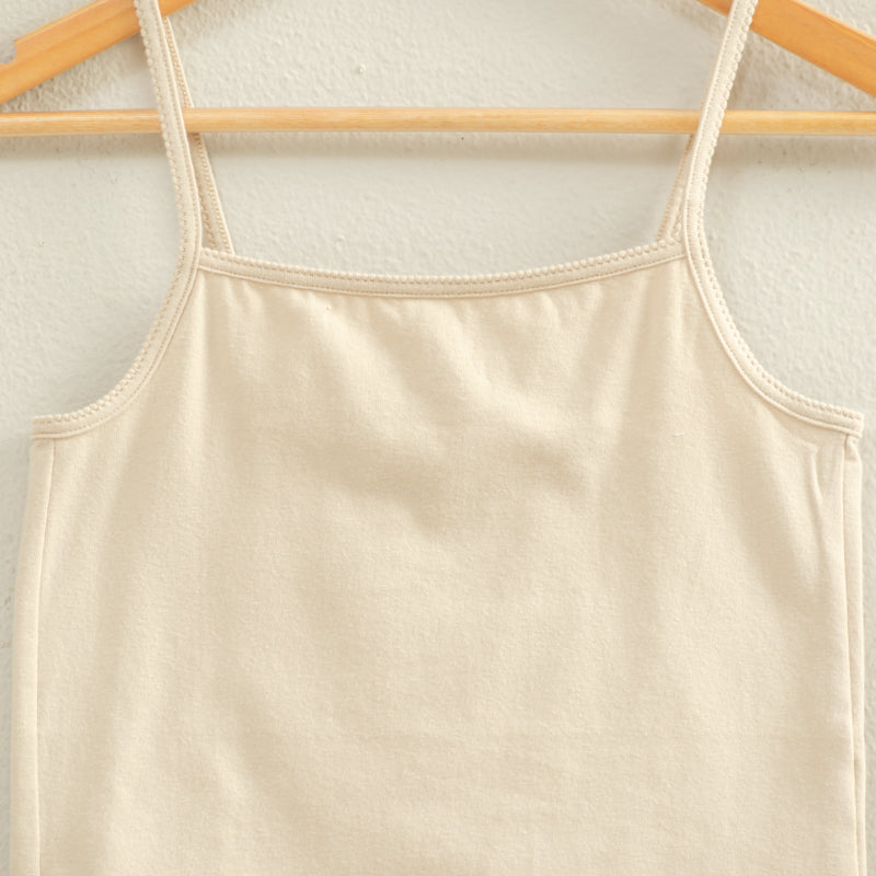Wholesale Basic Cami Crop Top Clothing Tops DZ22C574 KHAKI HYFVE