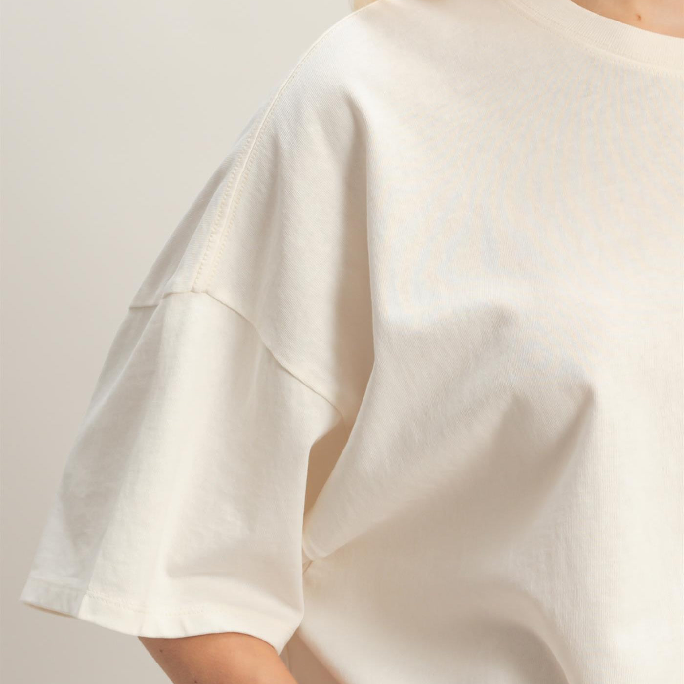 Wholesale Oversized Mineral Wash T-Shirt T-Shirts DZ26A031 OFF WHITE DOUBLE ZERO