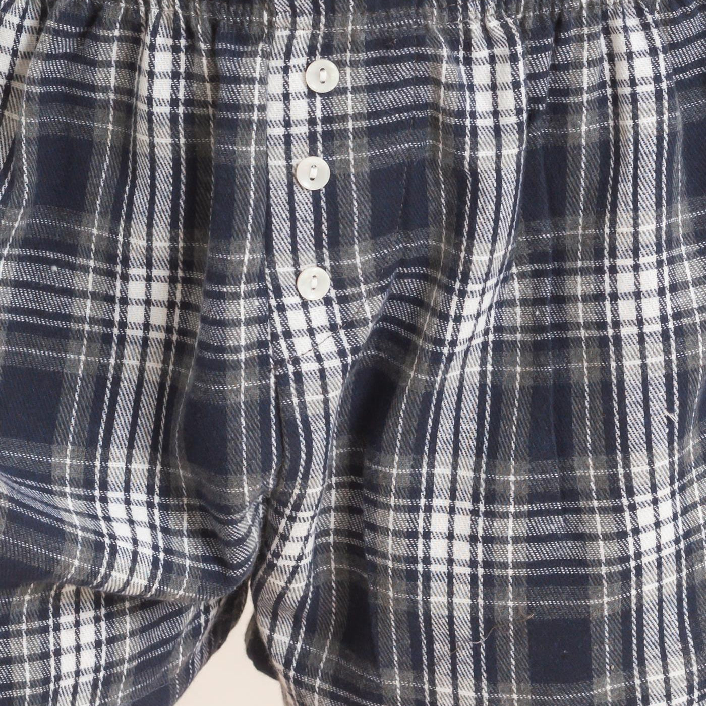 Wholesale Plaid Shorts With Button Front Shorts DZ26F270 NAVY DOUBLE ZERO