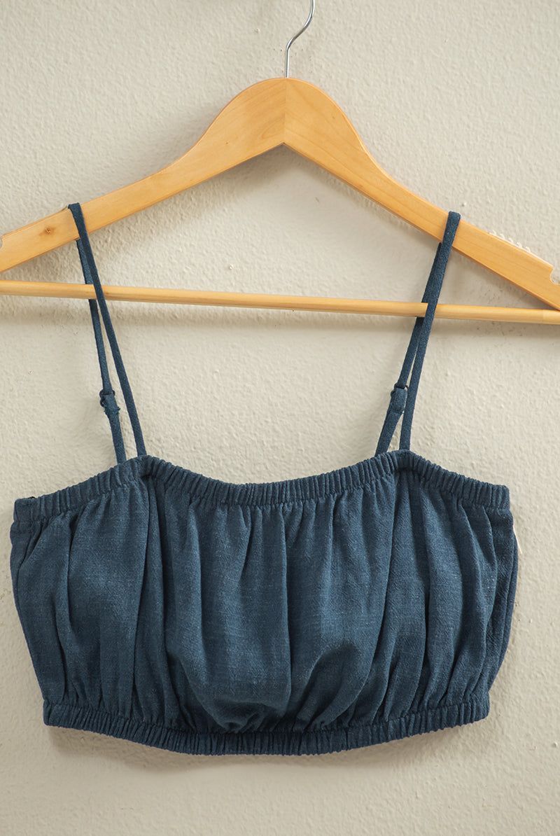 Wholesale Cami Bandeau Crop Top Clothing Tops DZ22C556 NAVY DOUBLE ZERO