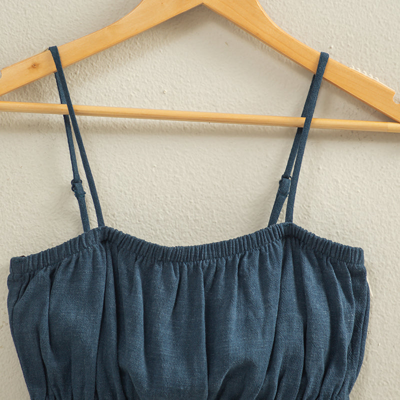 Wholesale Cami Bandeau Crop Top Clothing Tops DZ22C556 NAVY DOUBLE ZERO