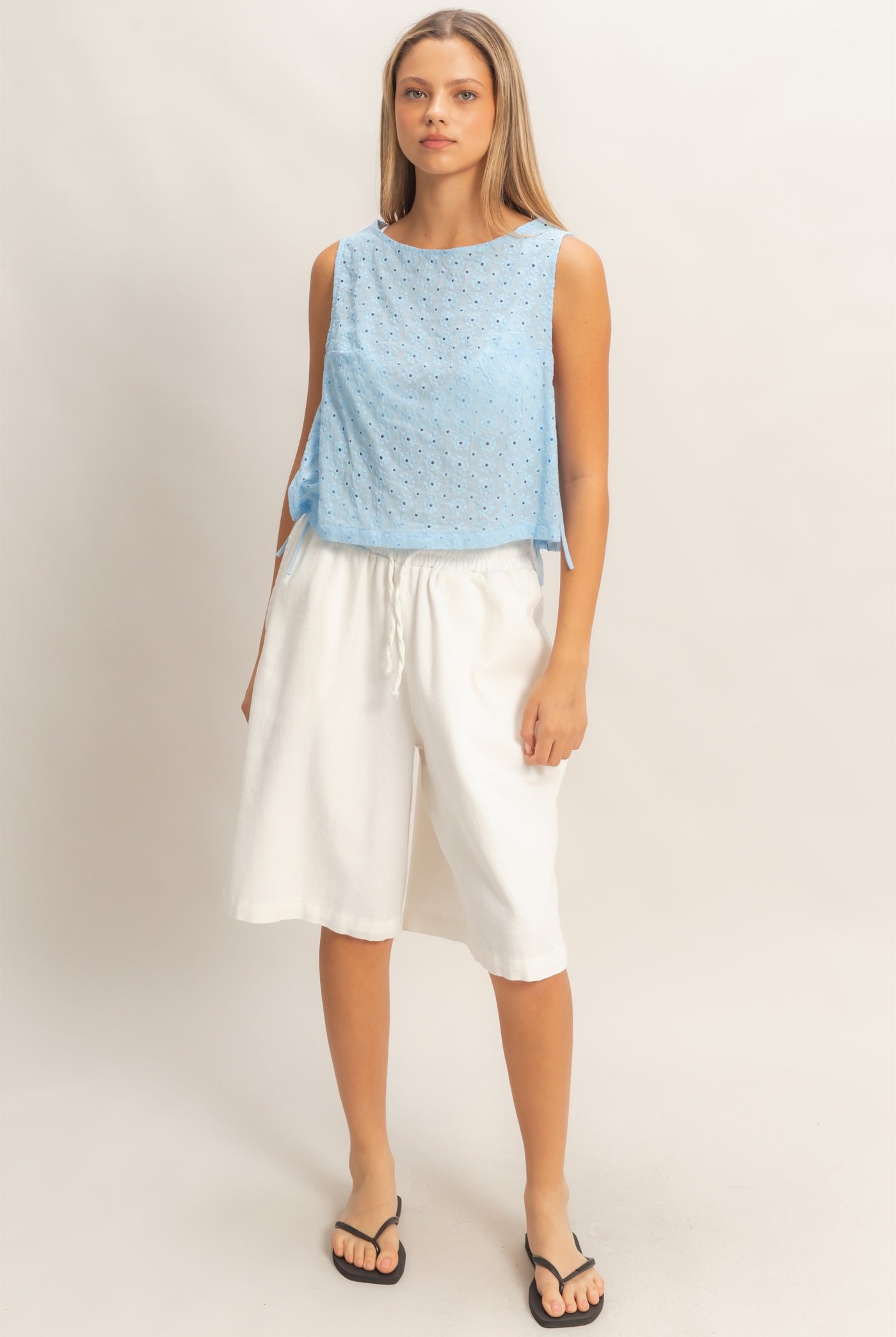 Wholesale Elastic Waistband Shorts Shorts HF26E445 OFF WHITE HYFVE