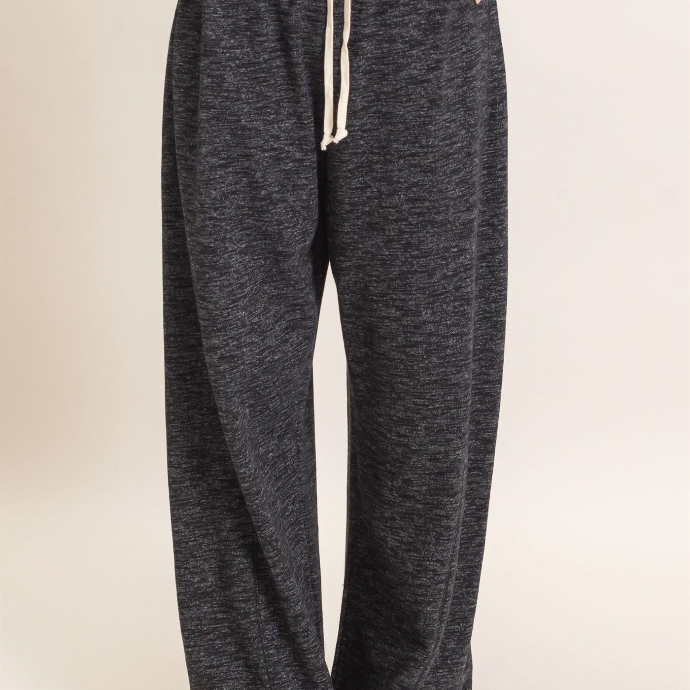 Wholesale Striped Waist Drawstring Pants Pants HF26E558 BLACK HYFVE
