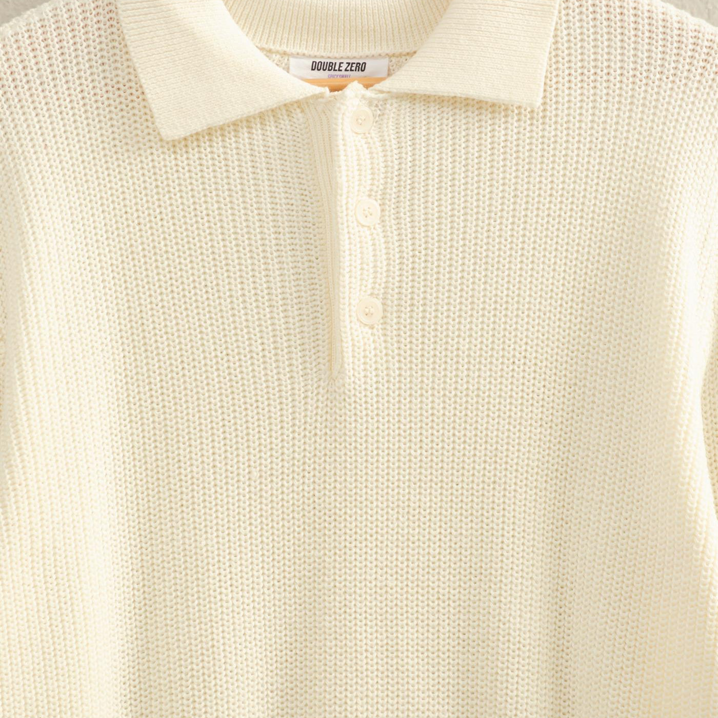 Wholesale Oversized Collar Sweater Sweaters DZ25E823 CREAM DOUBLE ZERO