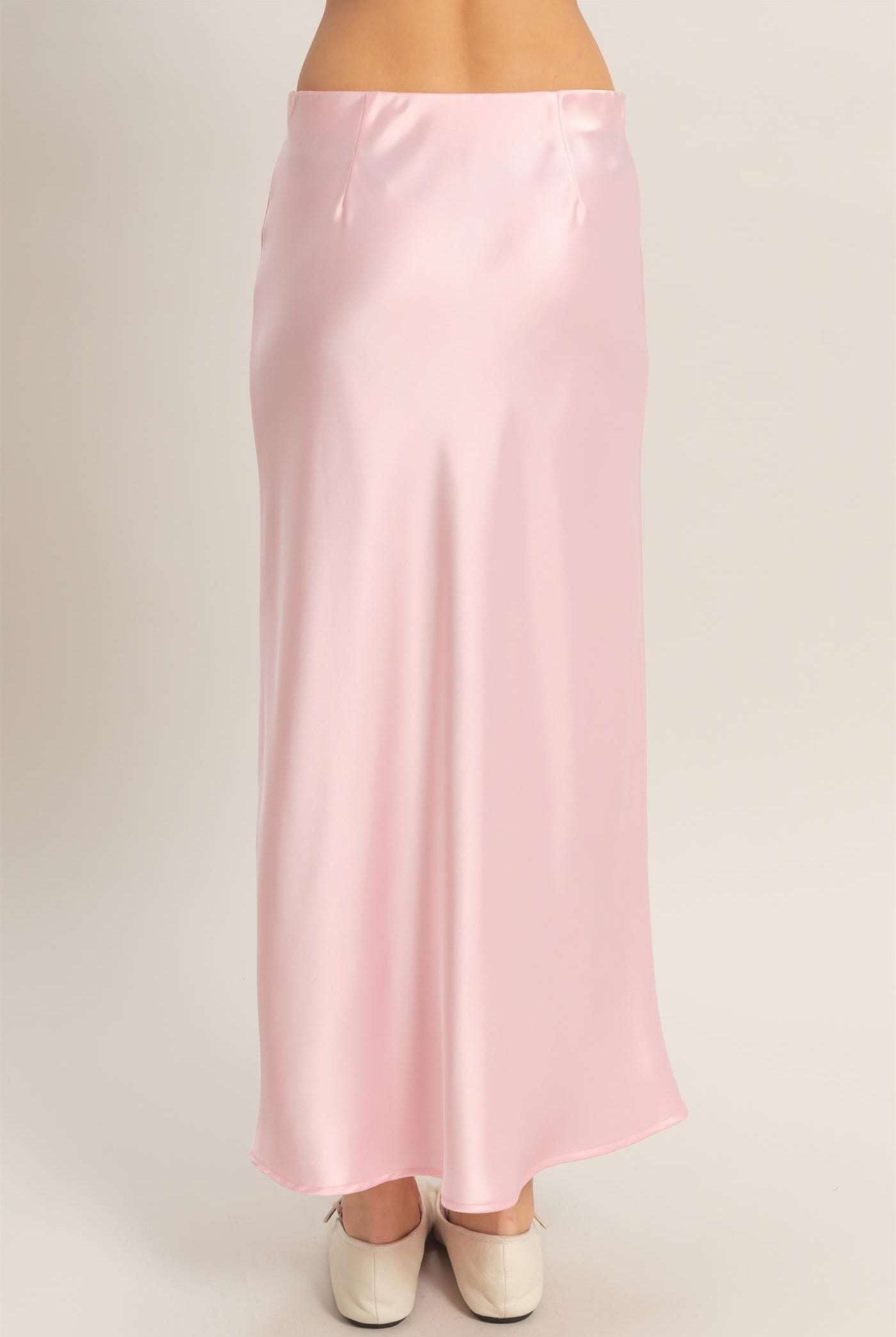 Wholesale Satin Midi Skirt Skirts DZ26A050 SOFT PINK DOUBLE ZERO