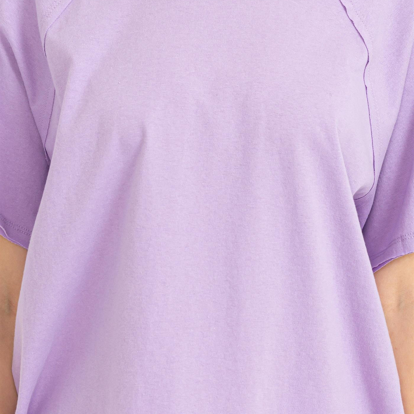 Wholesale Round Neck Curved Hem Short Sleeve T Shirt Clothing Tops DZ23C325 TARO HYFVE