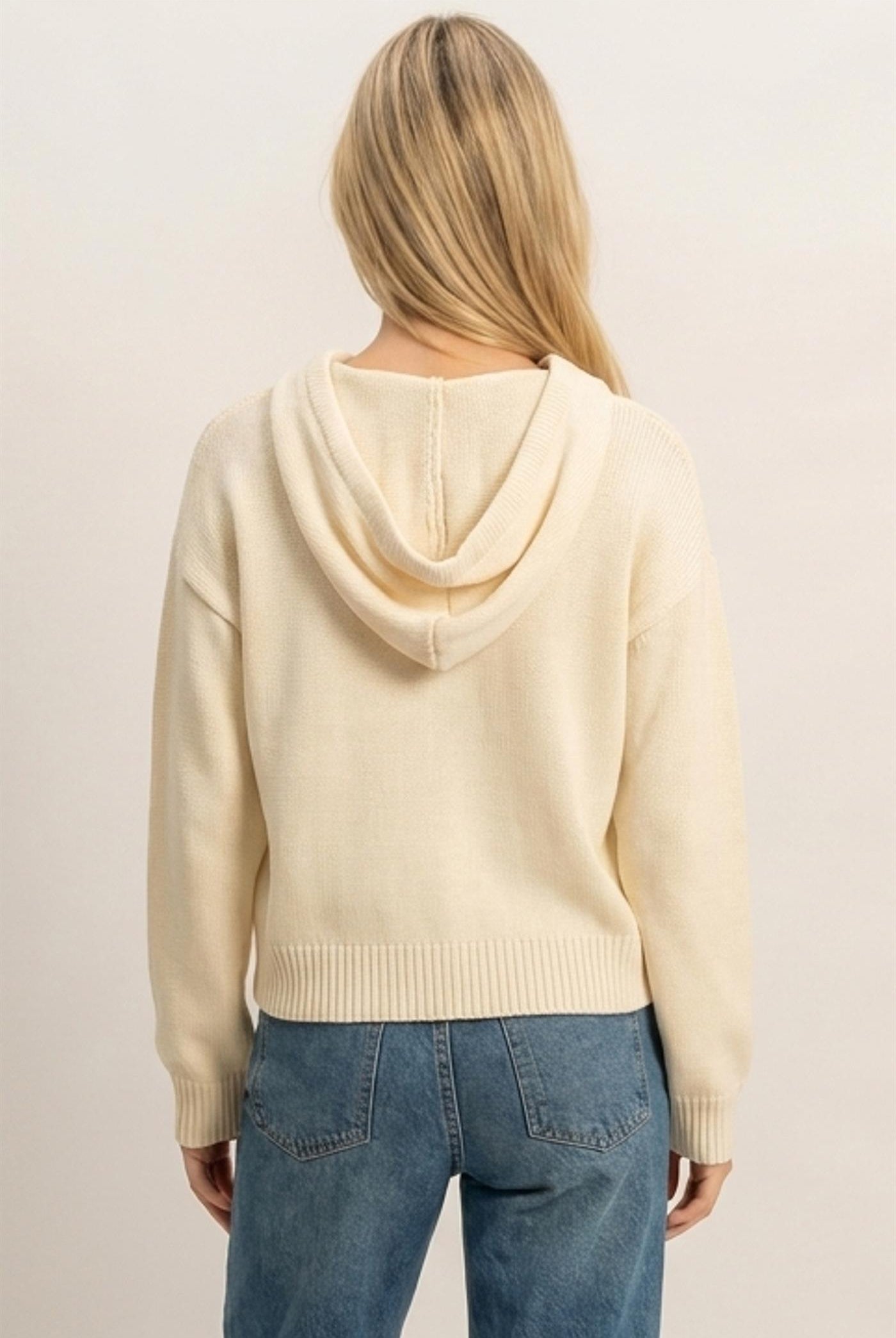 Wholesale Star Hooded Sweater Hoodies DZ26E811 CREAM DOUBLE ZERO