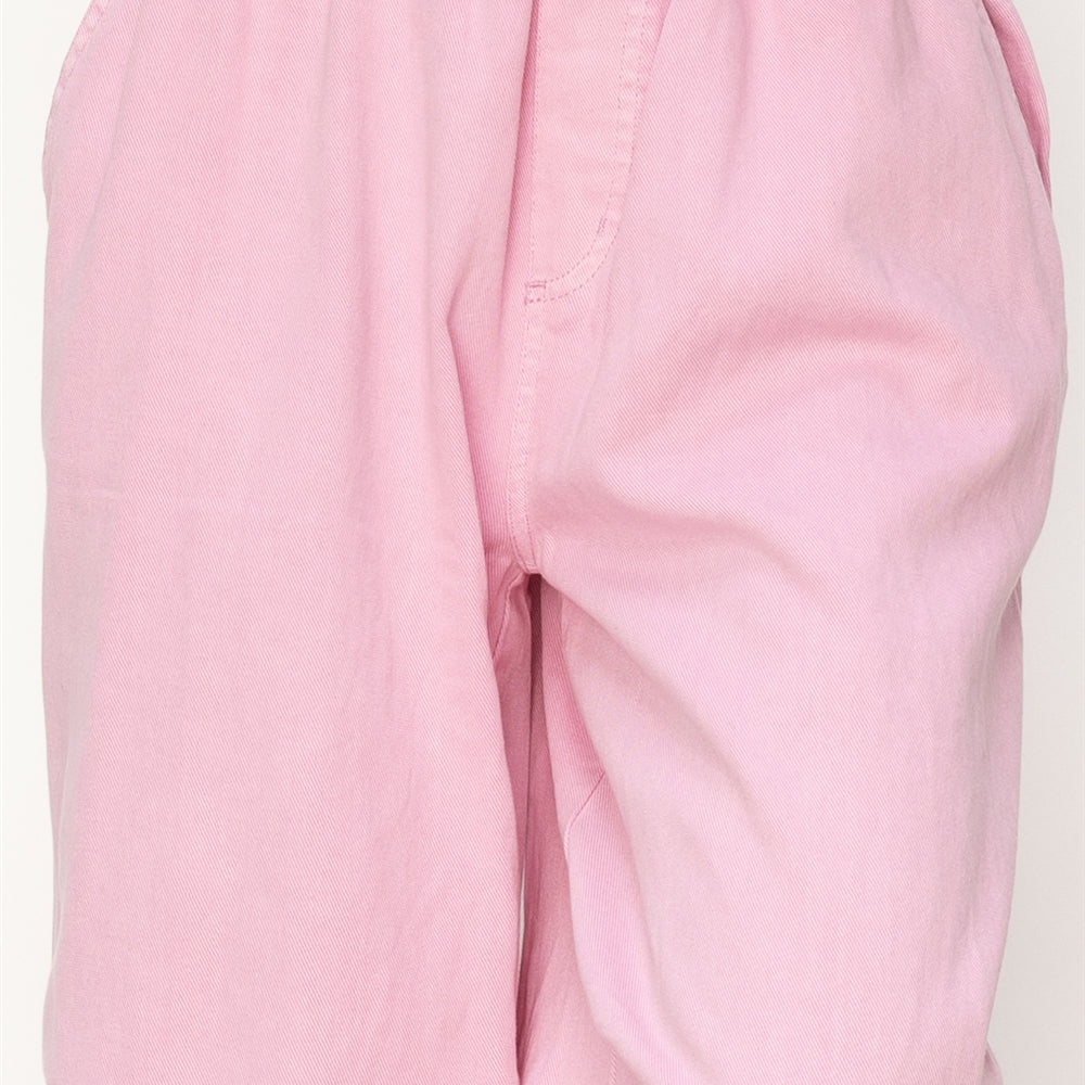 Wholesale Mid Rise Parachute Pants Pants DZ24A518 PINK DOUBLE ZERO