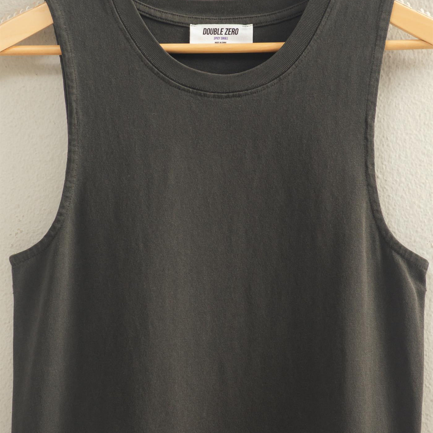 Wholesale Pigment Dyed Sleeveless Mini Dres Dresses DZ26A745 BLACK DOUBLE ZERO